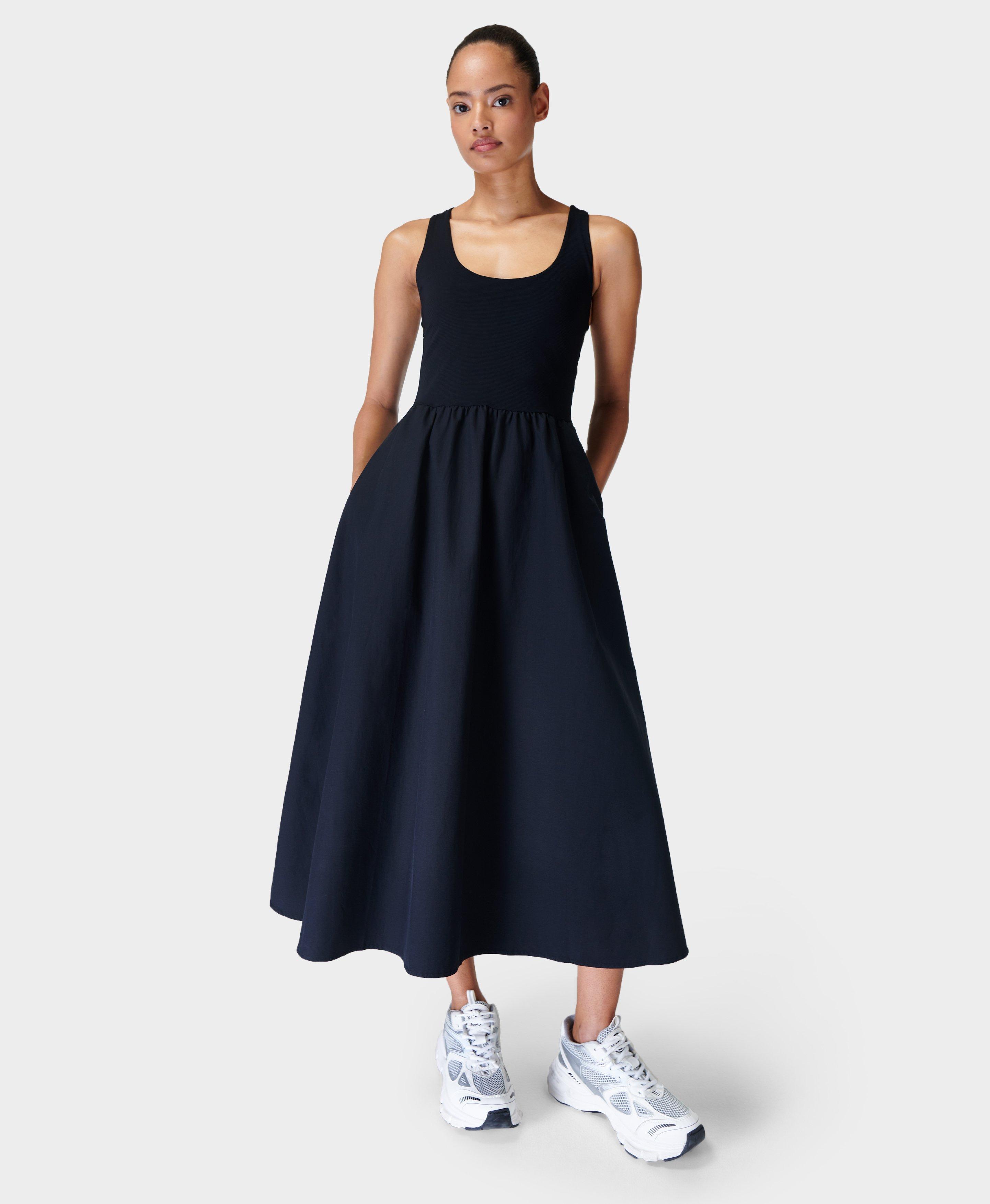 Explorer Ribbed Racer Dress - Black, Women's Dresses and Jumpsuits