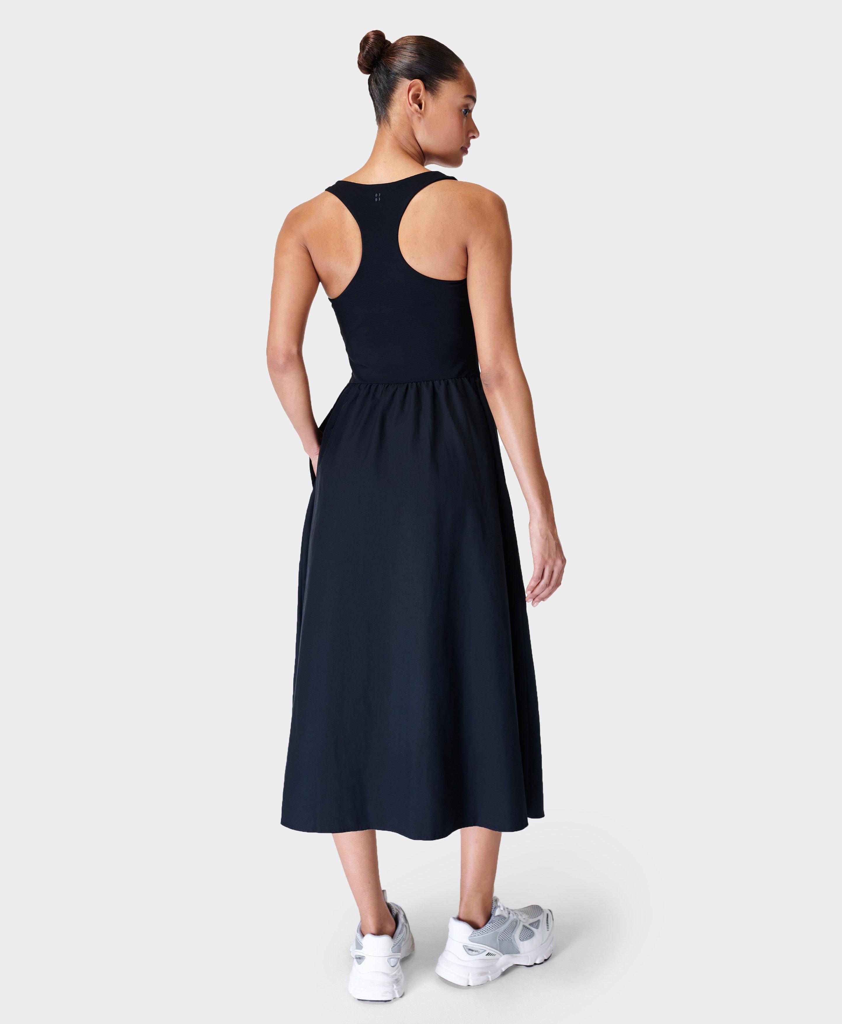 Explorer Ribbed Racer Dress - Black