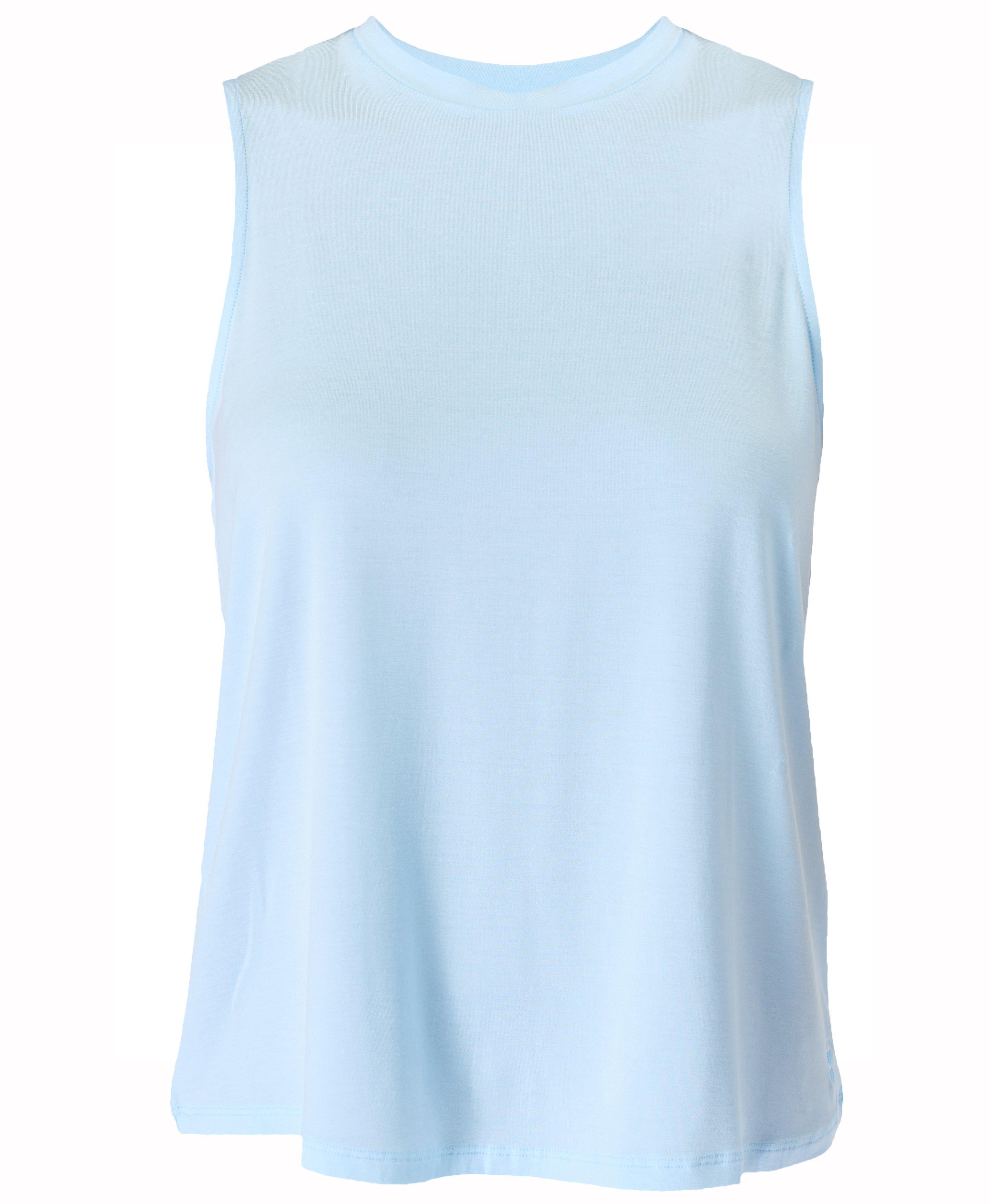 Light blue sleeveless top sales