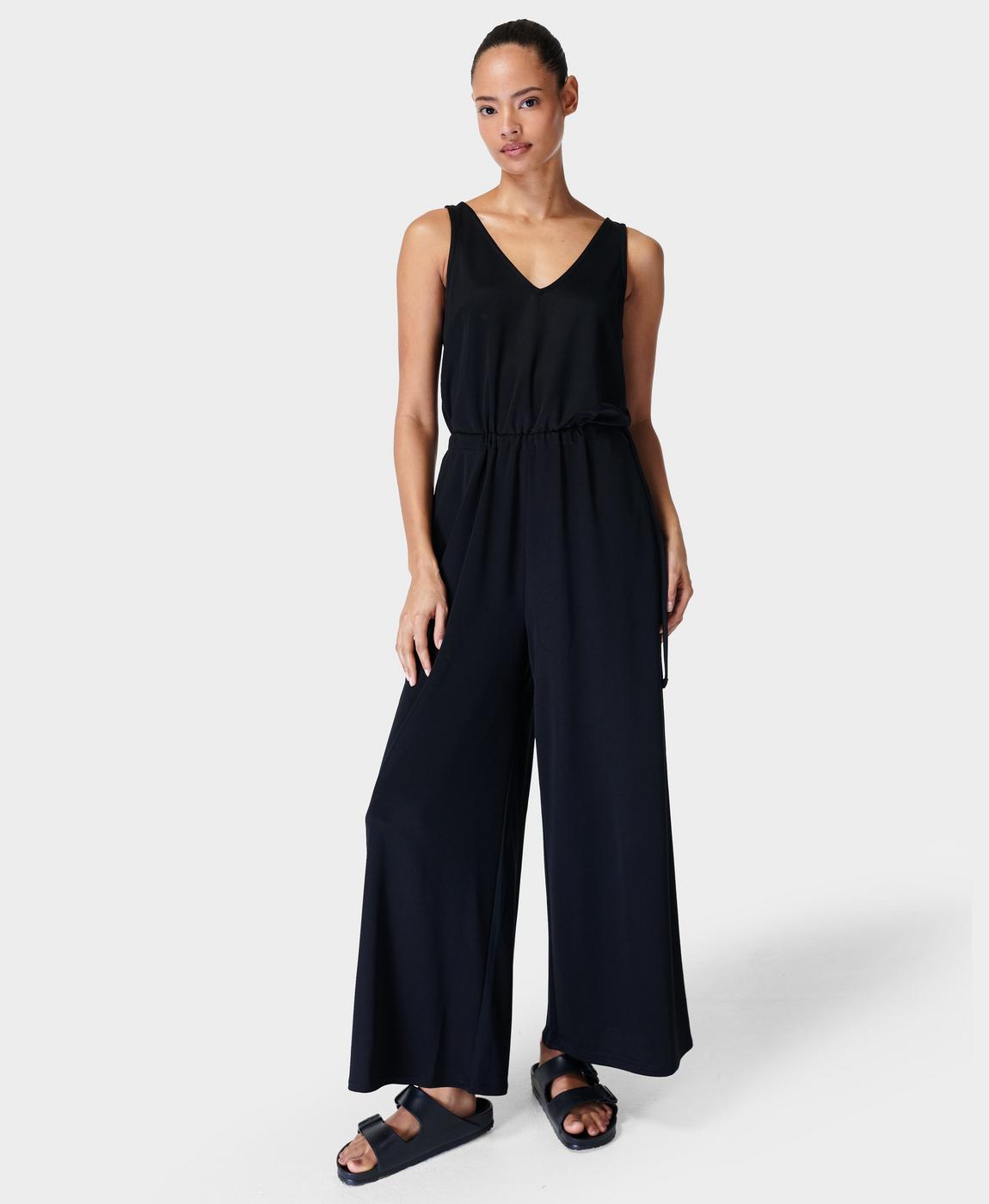 Cruise Jumpsuit - Black | Women's Dresses and Jumpsuits | Sweaty Betty