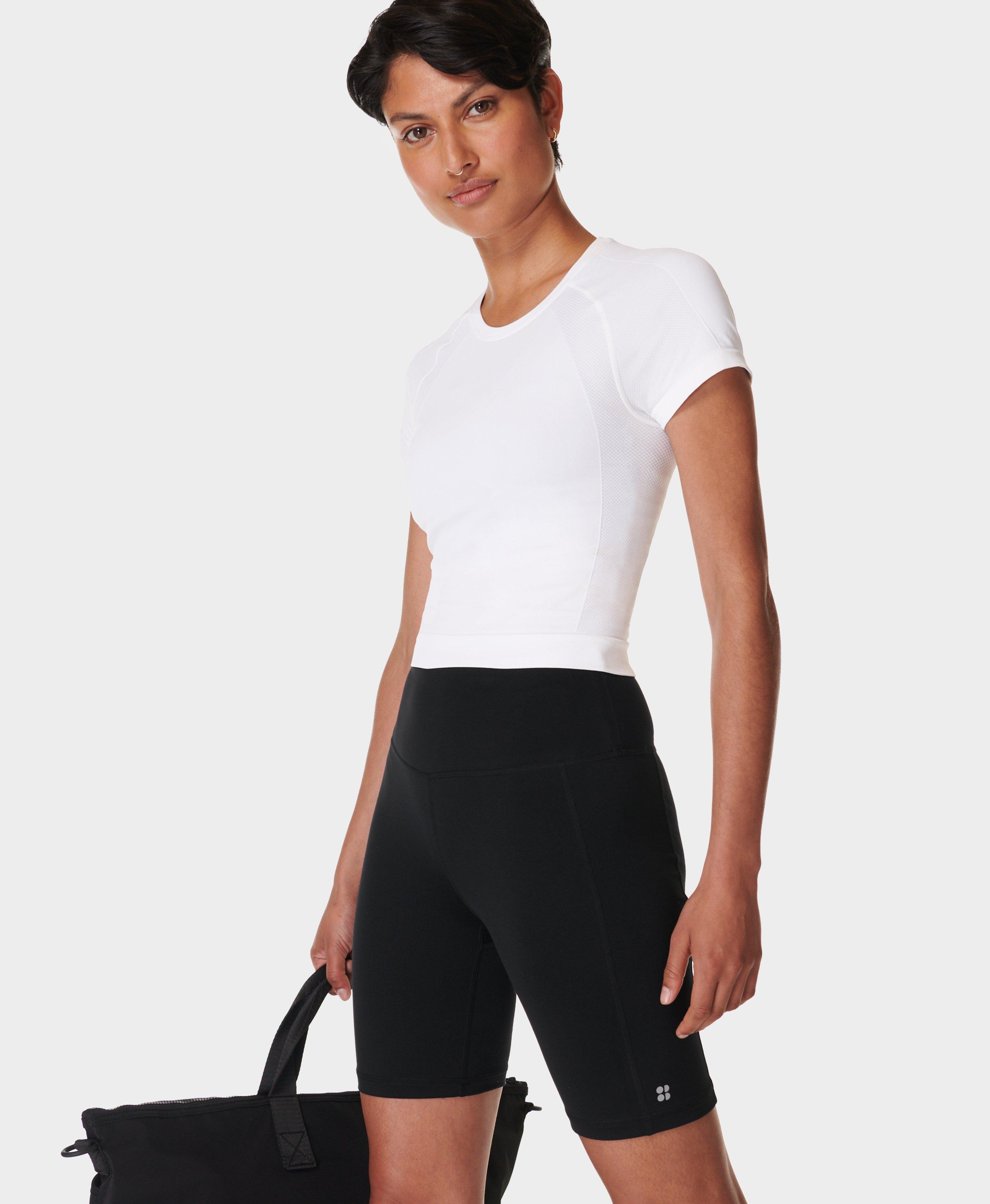 Sweaty Betty Everyday 8" Cycling Shorts, Black, Women's XS