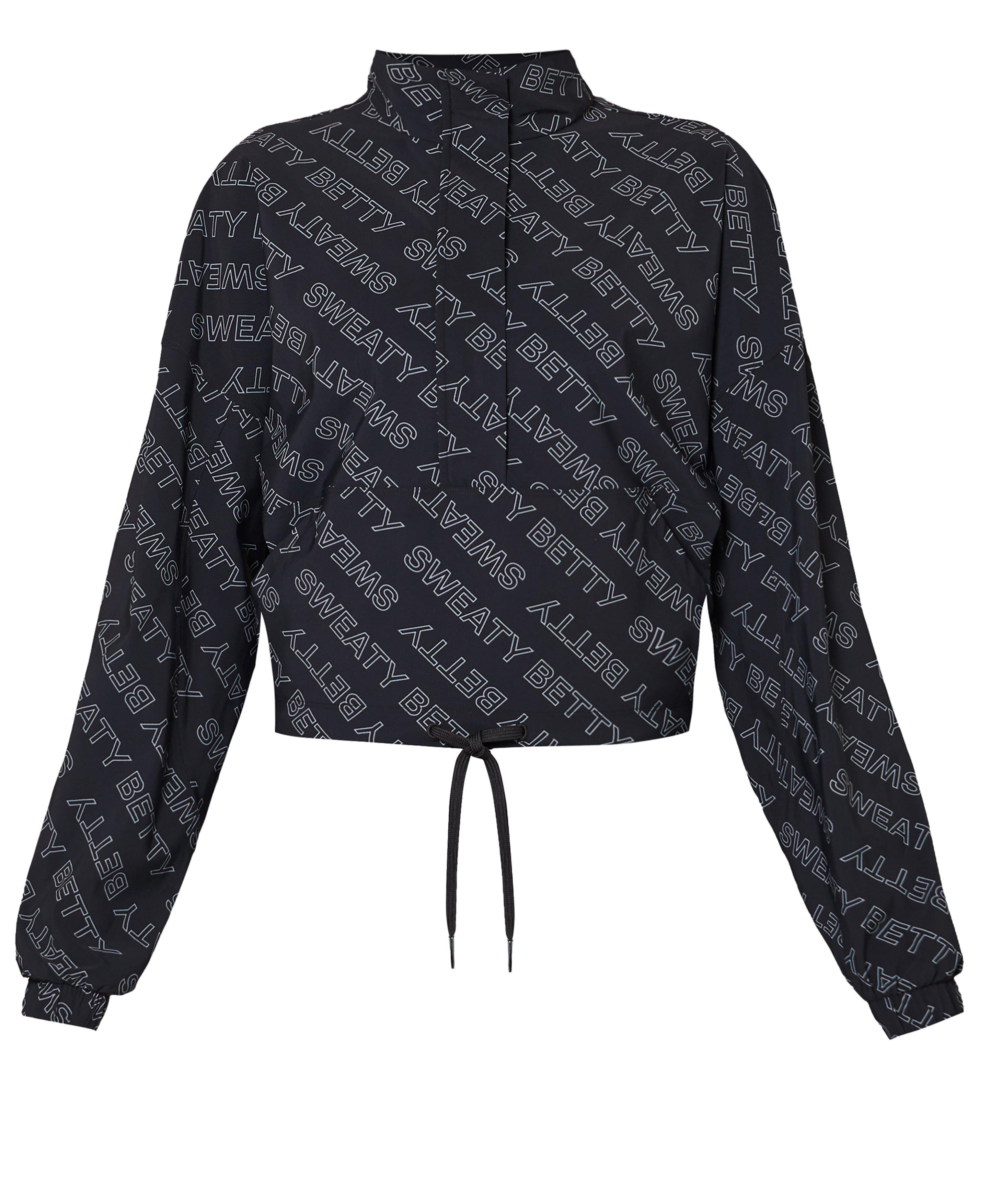 Explorer Half Zip Midlayer - Grey Glitch Typography Print 