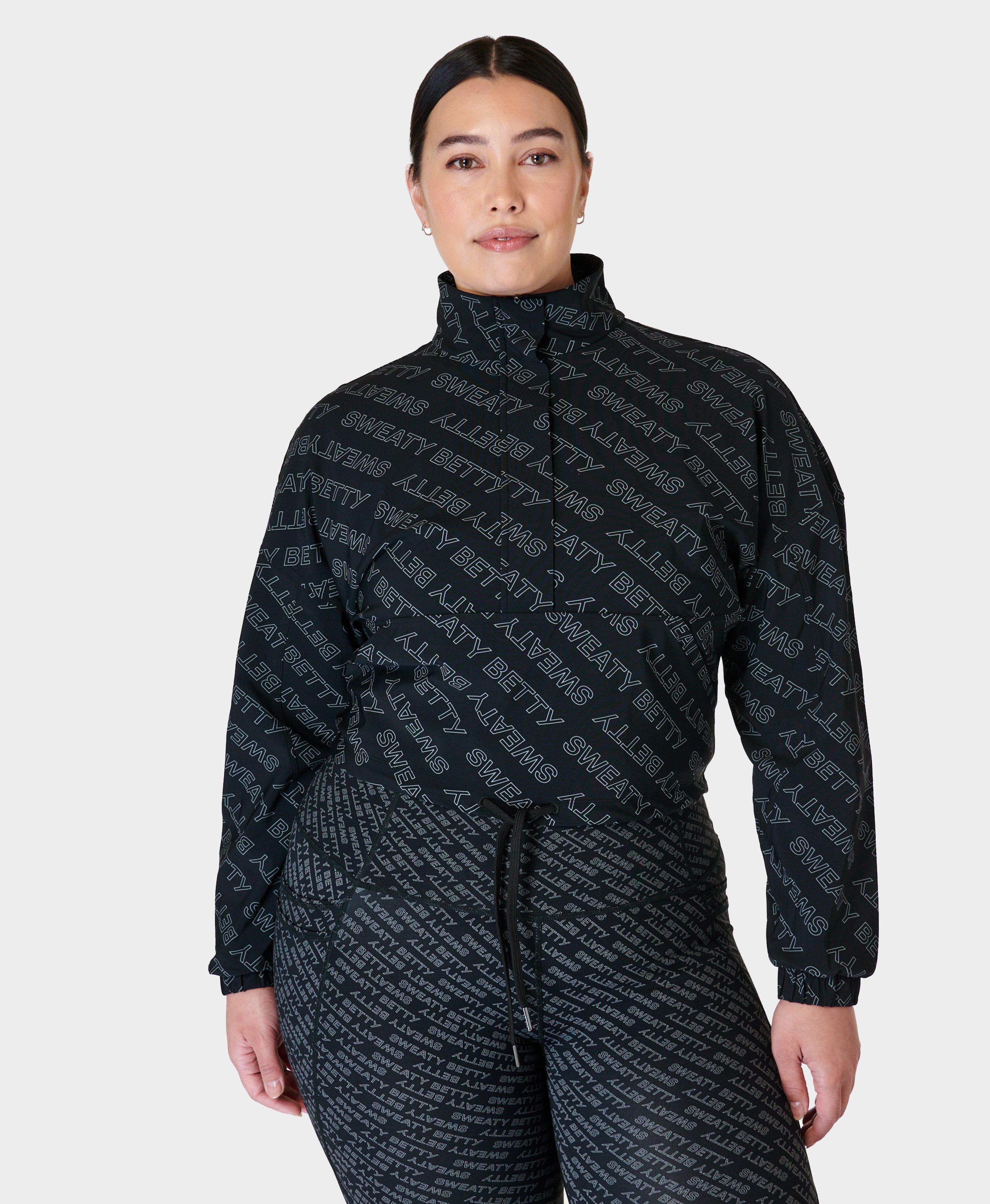 Explorer Half Zip Midlayer - Grey Glitch Typography Print