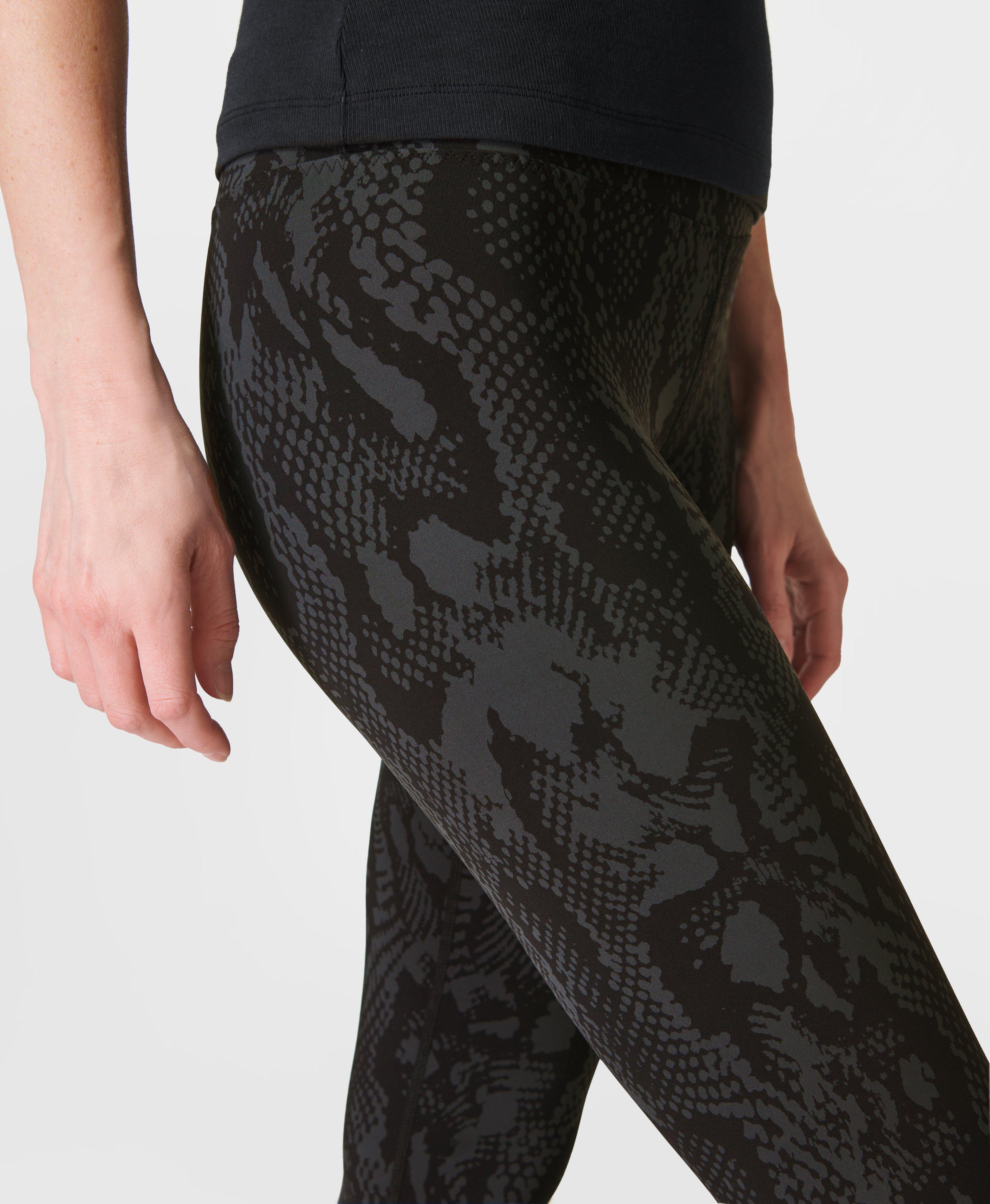 Orbit Stirrup Leggings - Black Snake Print, Women's Leggings
