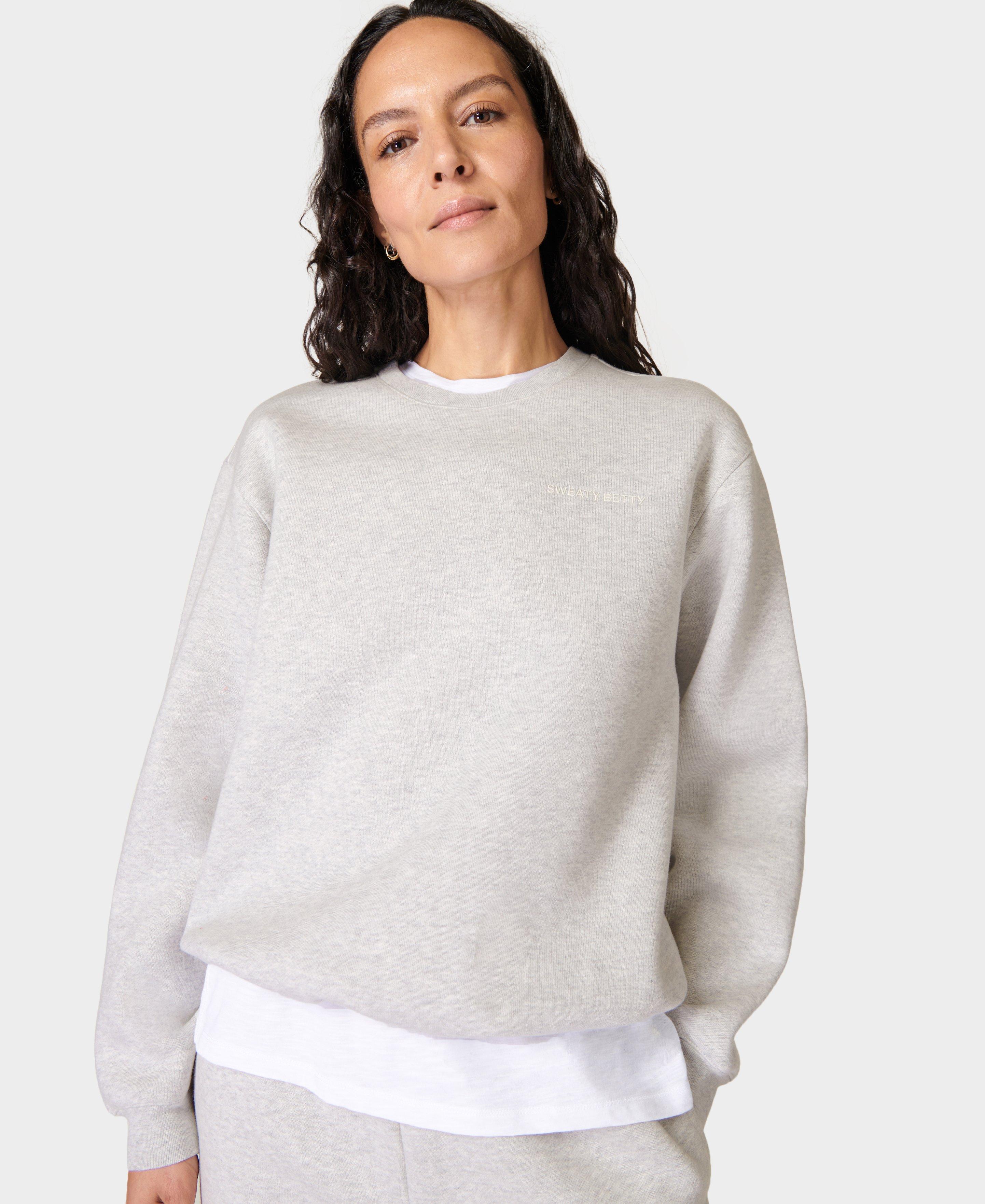 Essential Grey Marl Cotton Roll Neck Crop