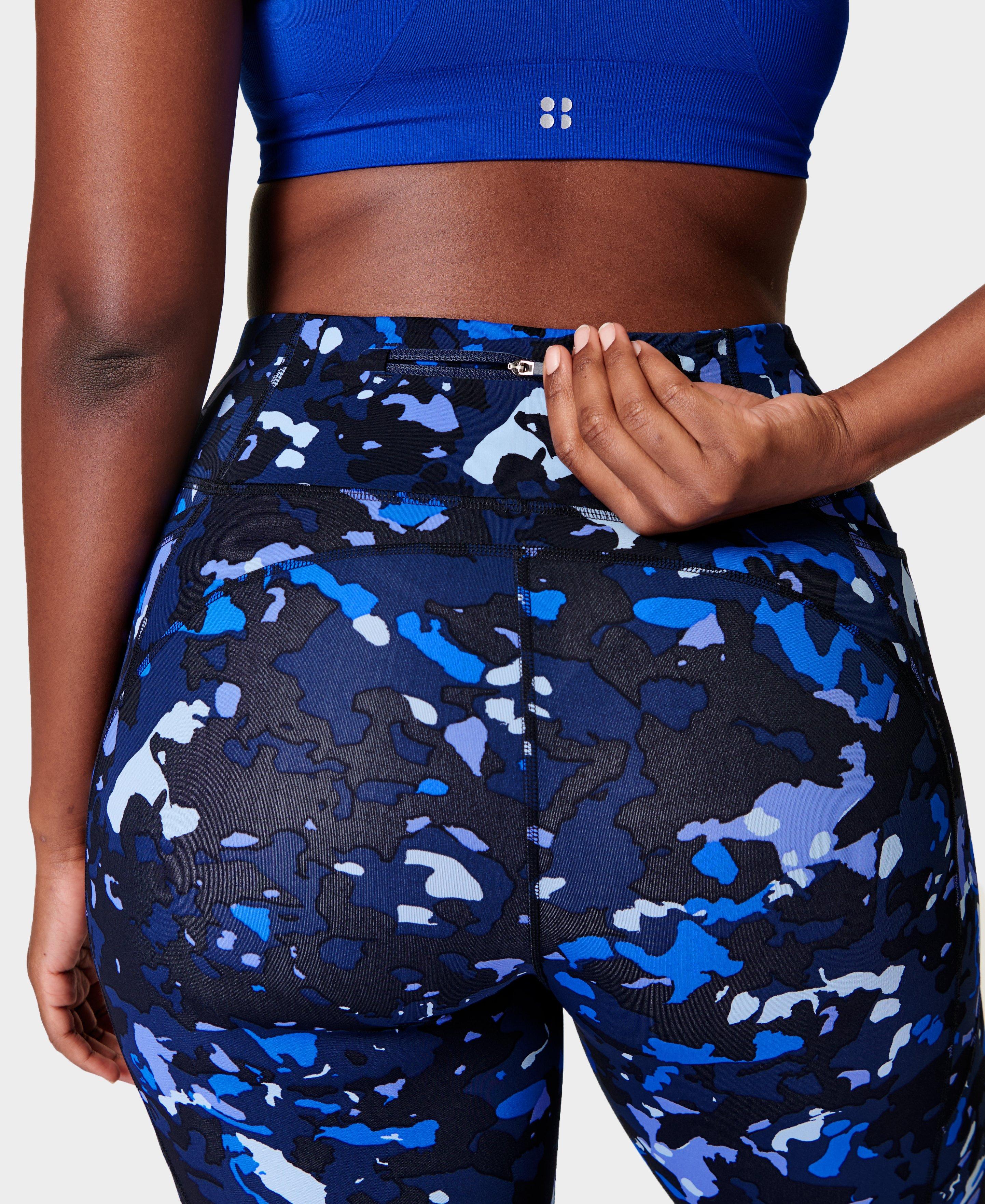 Zero Gravity Running Leggings- bluecamoterrainprint | Women's