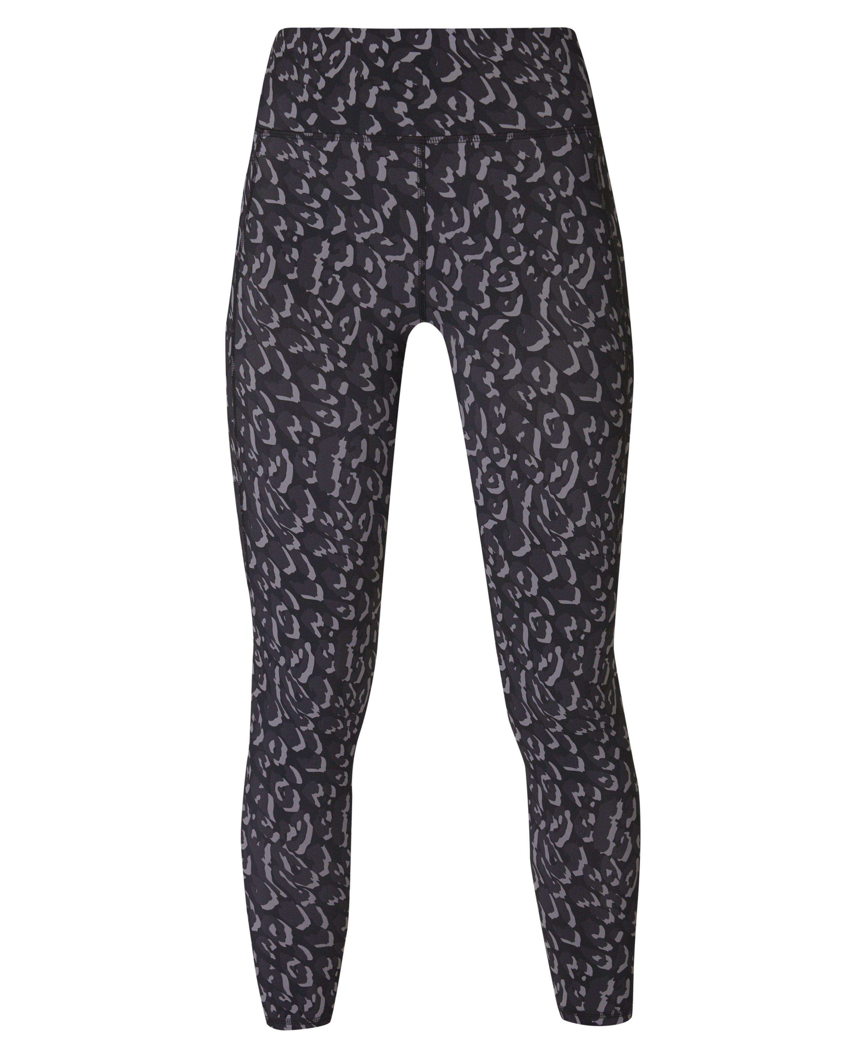 Zero Gravity Running Tight Grey Leopard Print Women s Leggings Sweaty Betty