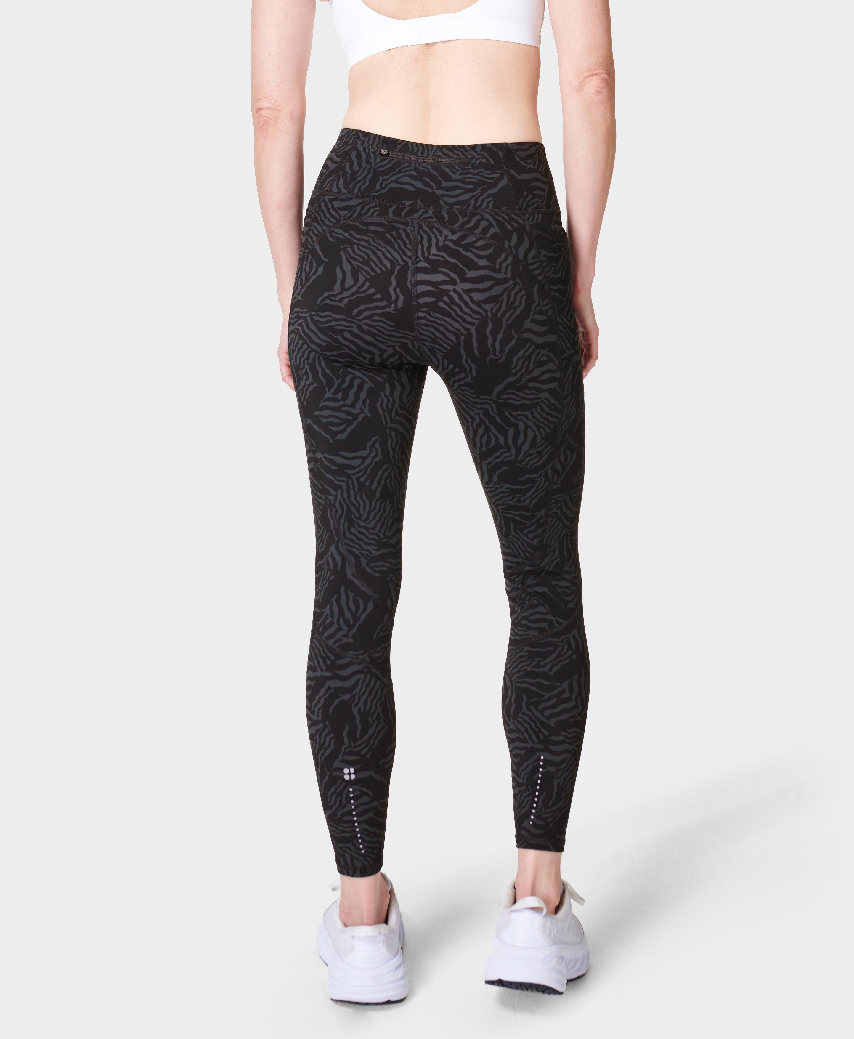 NEW Sweaty Betty Thermodynamic 7/8 Running Leggings SB6229 - Grey