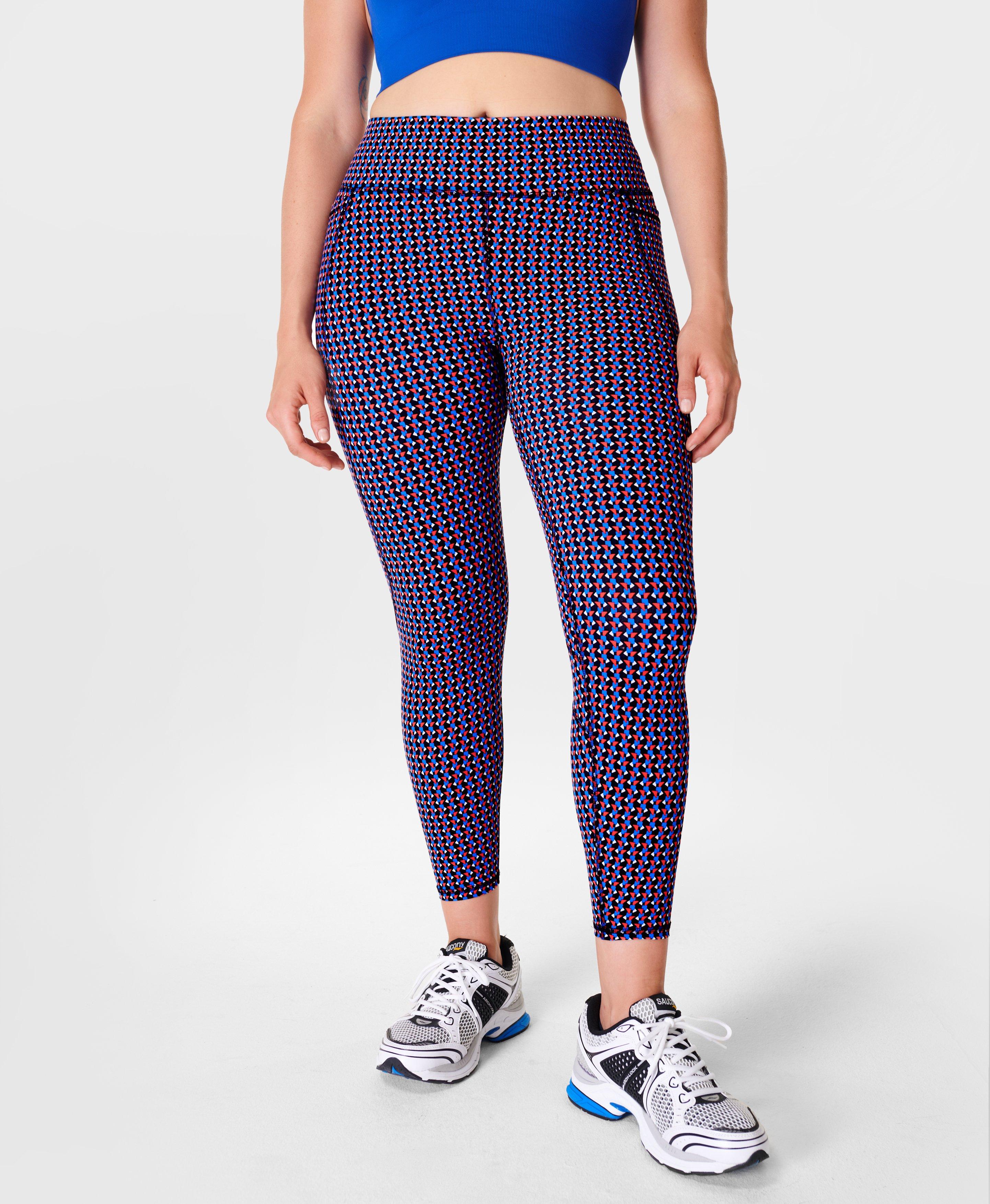 Zero Gravity 7/8 Running Tight - Cabin Blue Marble Swirl Print, Women's  Leggings