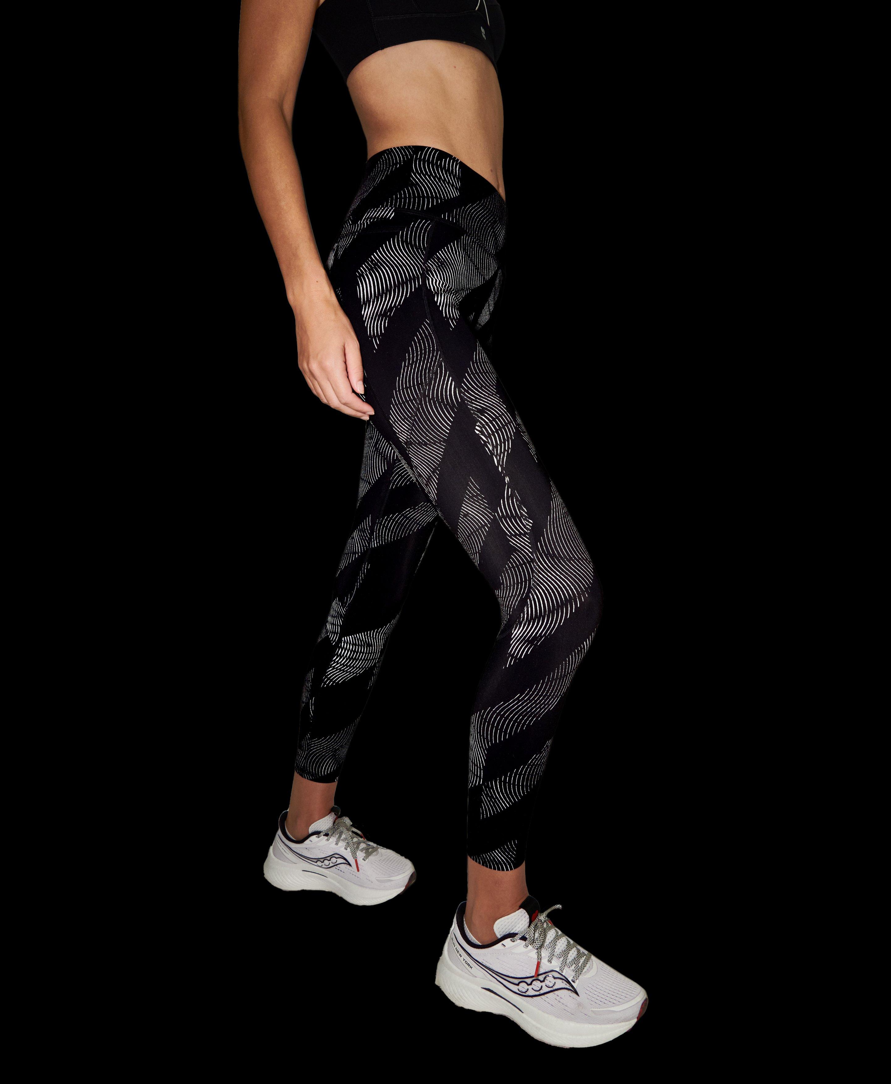 Sweaty Betty Zero Gravity Reflective Leggings, Black Strobe, XXS