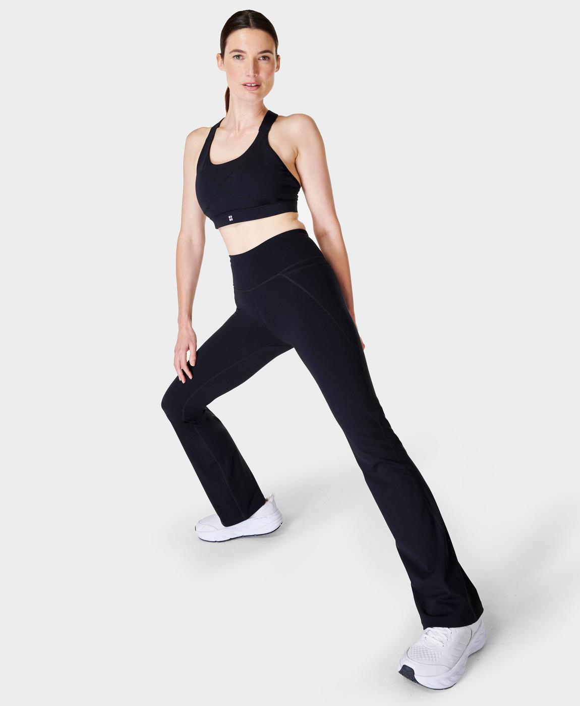 Women's Low-Rise Bootcut Yoga Pants with Pockets Stretch Slim