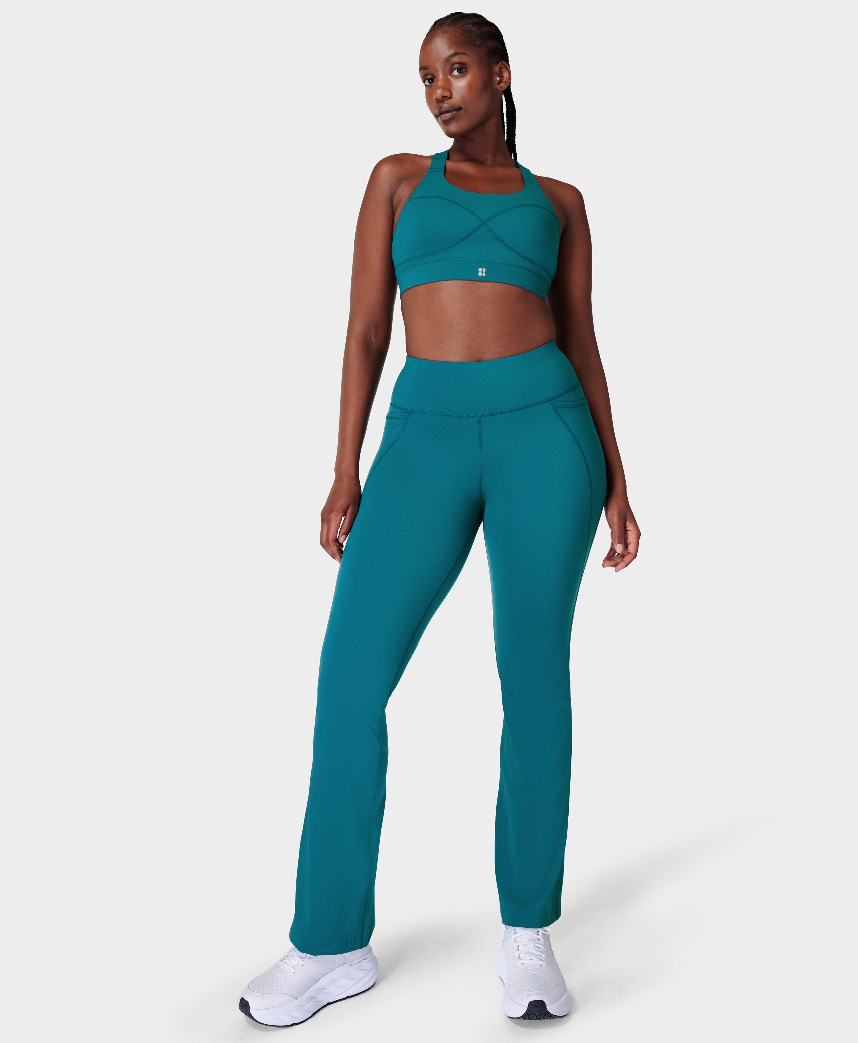 Power Bootcut Workout Pants - Cabin Blue, Women's Trousers & Yoga Pants