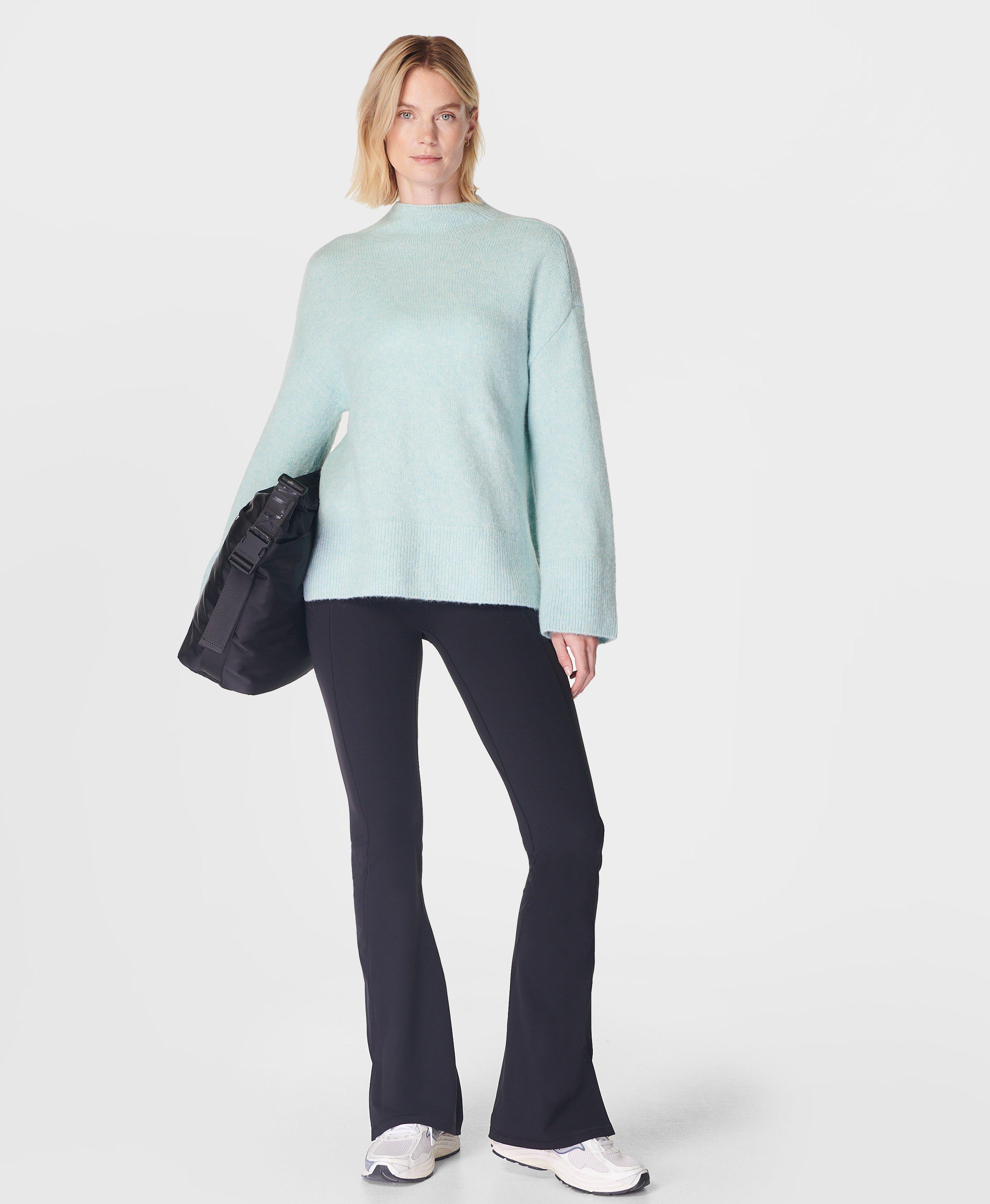 Sweaty Betty Pinnacle Wool Funnel Neck, Blue, Women's XS