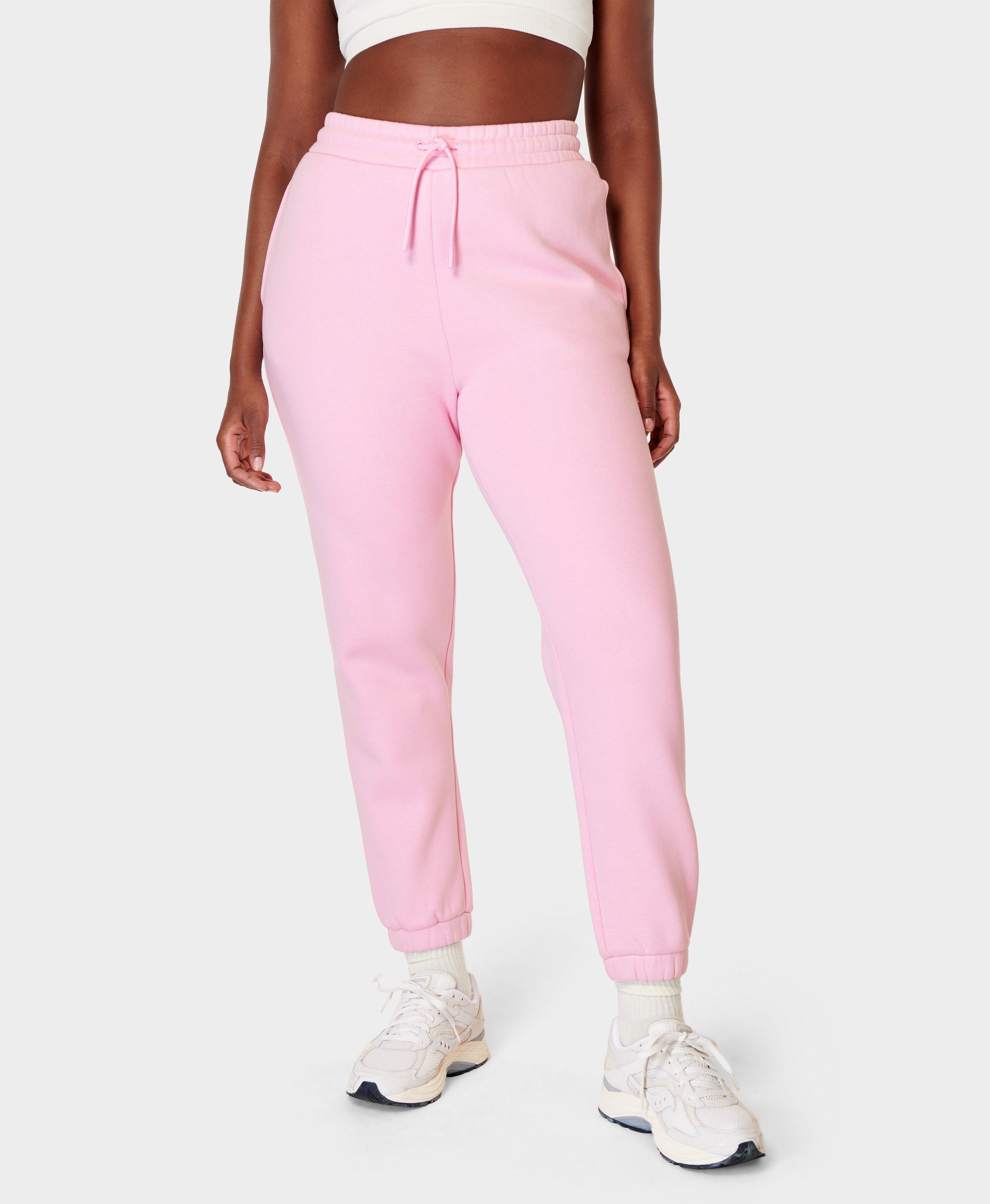 Pink jogger hot sale pants