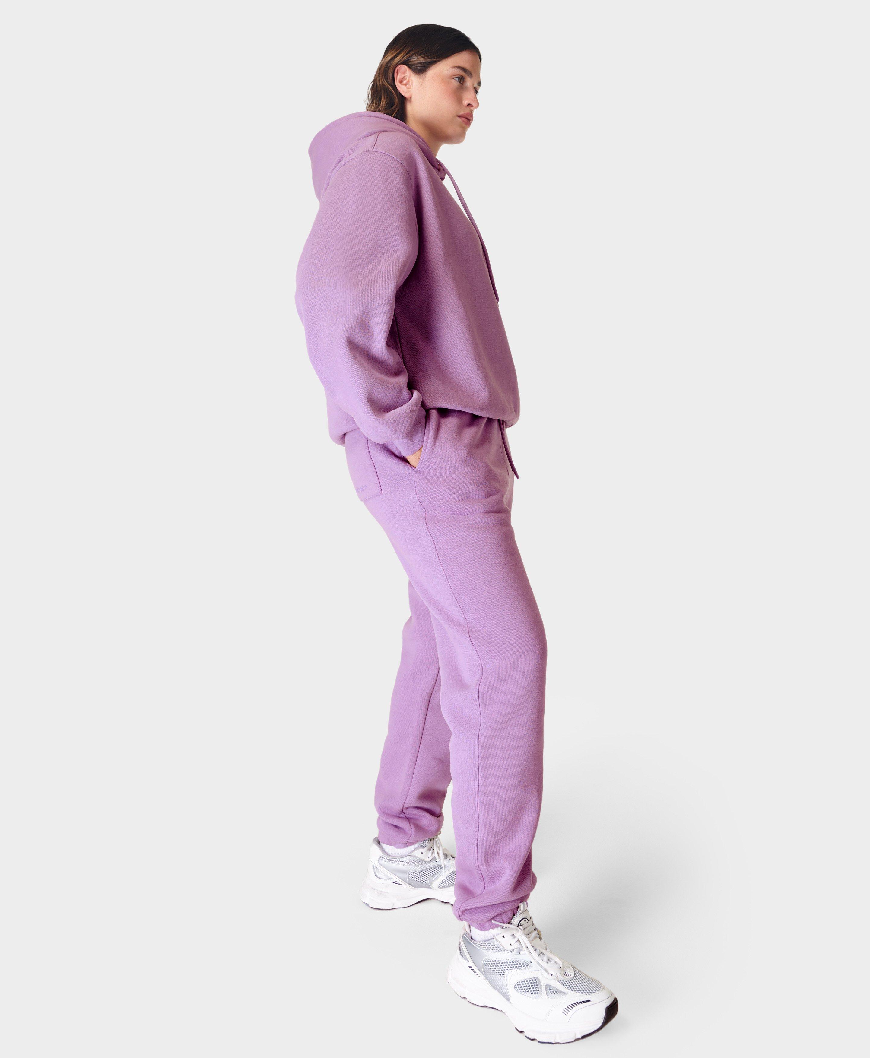 Cozy Jogger - Purple 100% Cotton Sweatpants – Vitality Athletic Apparel