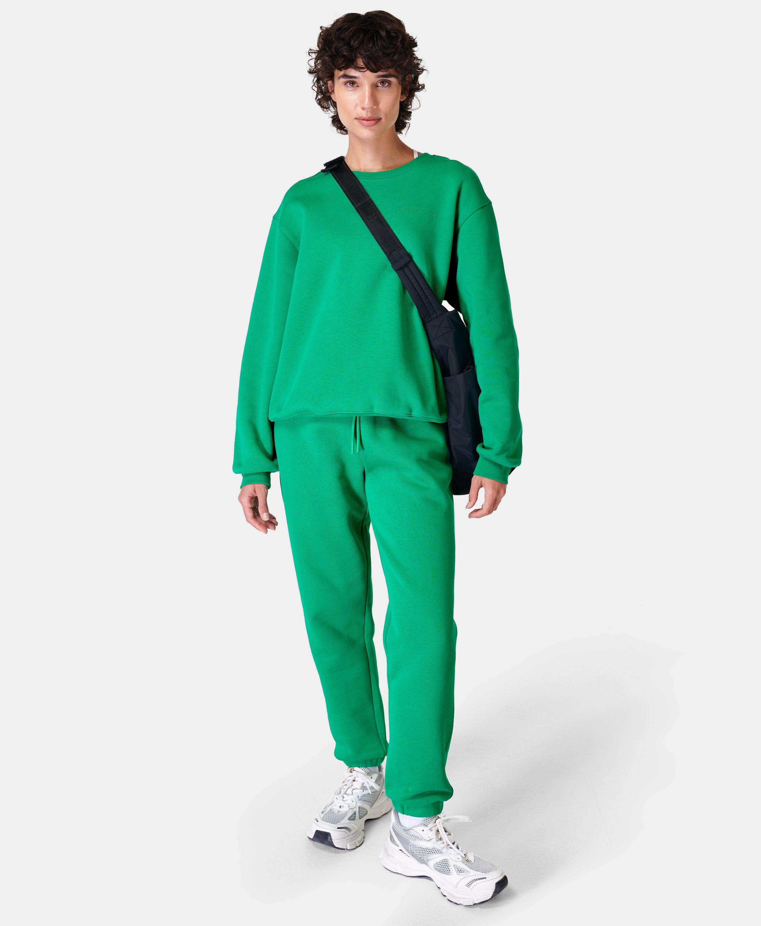 Green jogger tracksuit with modal