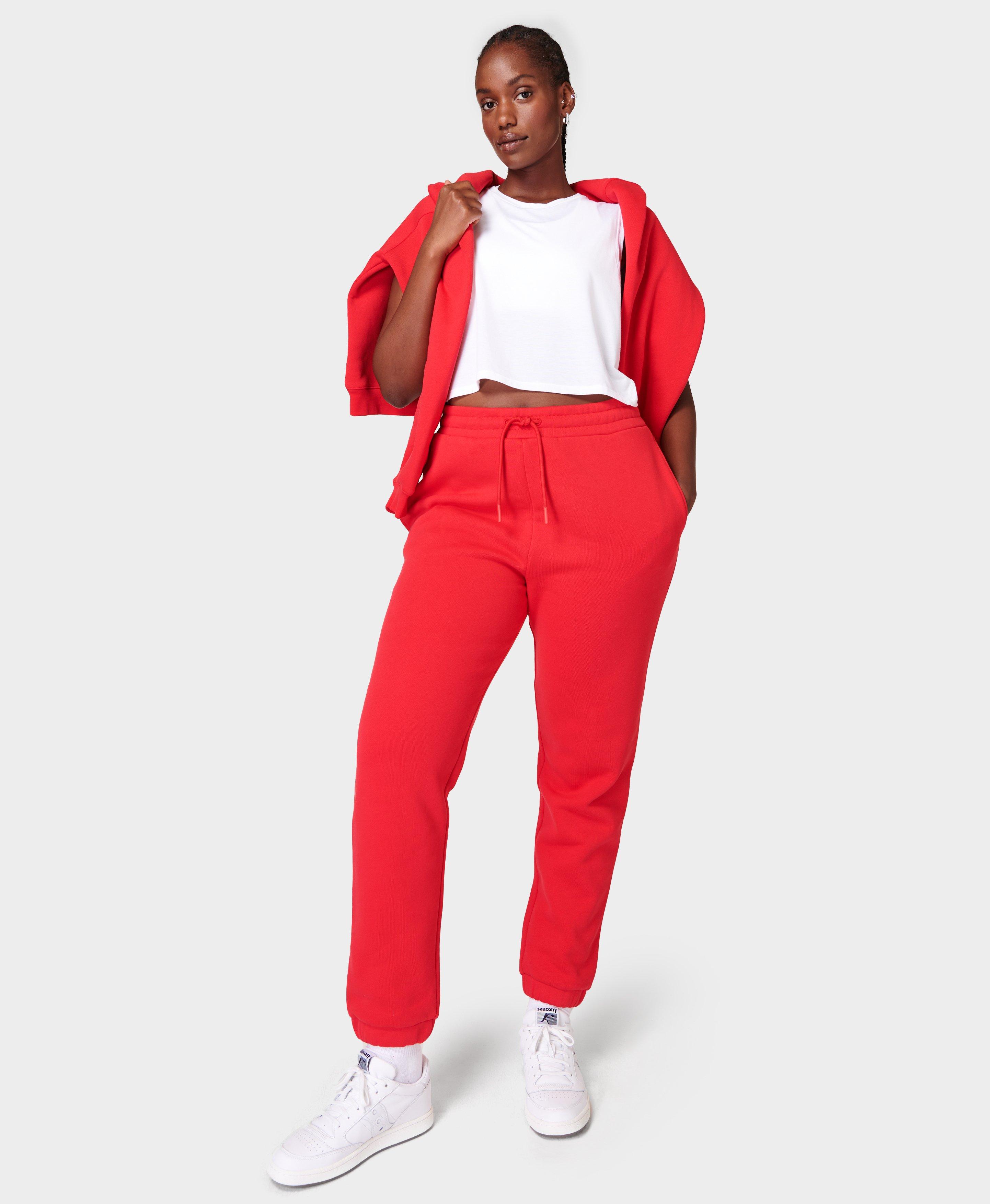 Red best sale jogger sweatpants