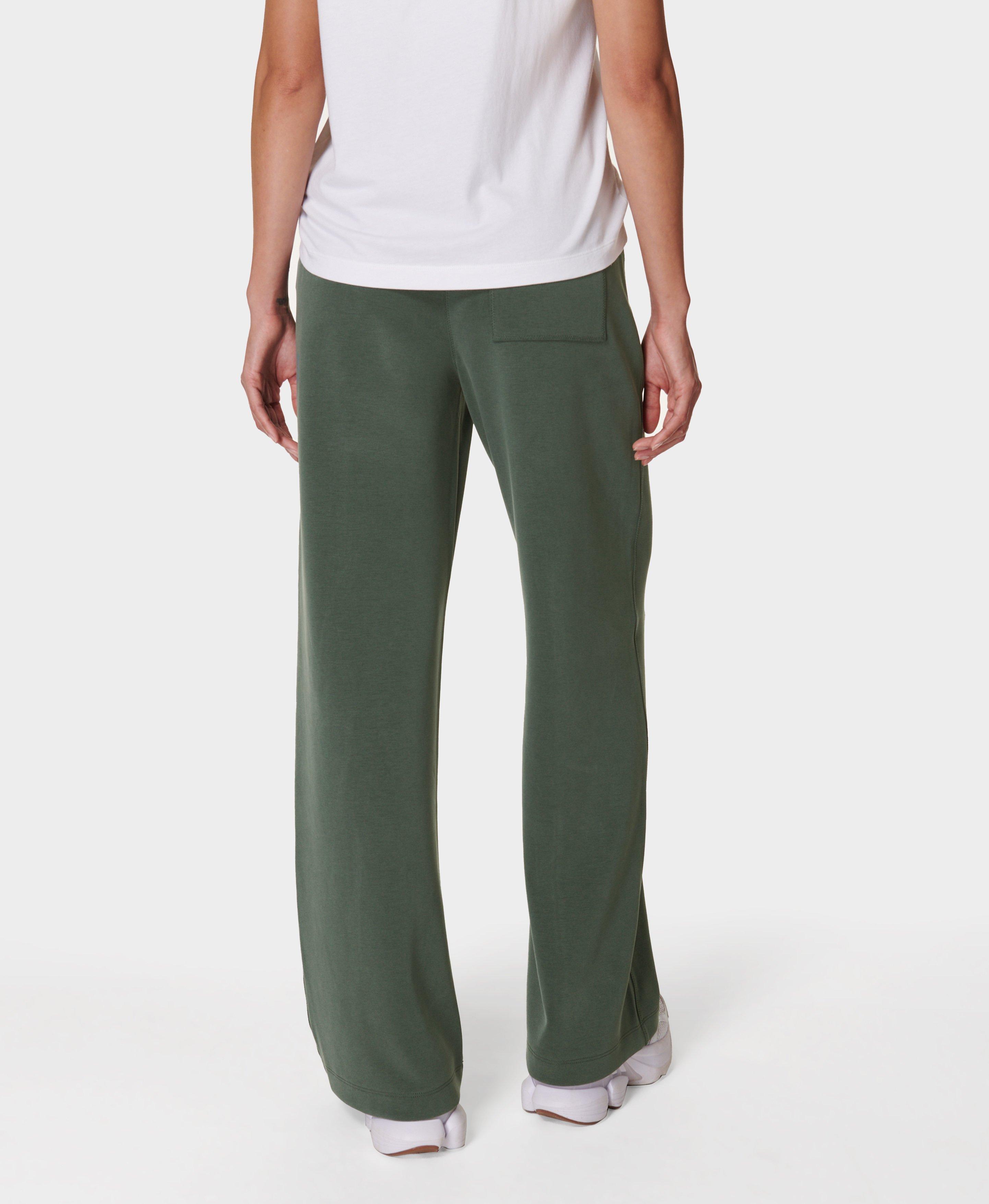 Sand Wash CloudWeight Track Trousers Trek Green Women s Trousers Yoga Pants Sweaty Betty