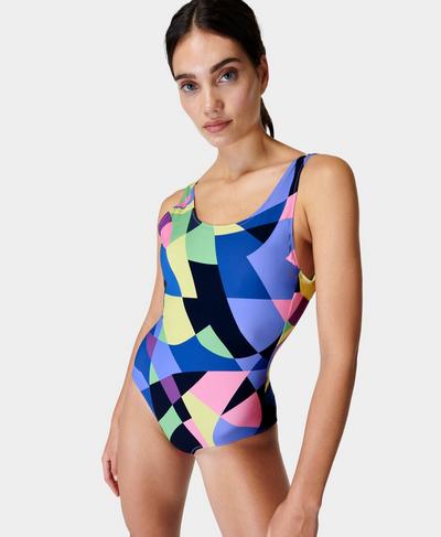 Tidal Xtra Life Swimsuit , Purple Prism Camo Print | Sweaty Betty