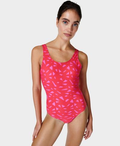 Tidal Xtra Life Swimsuit , Red Vintage Seed Print | Sweaty Betty