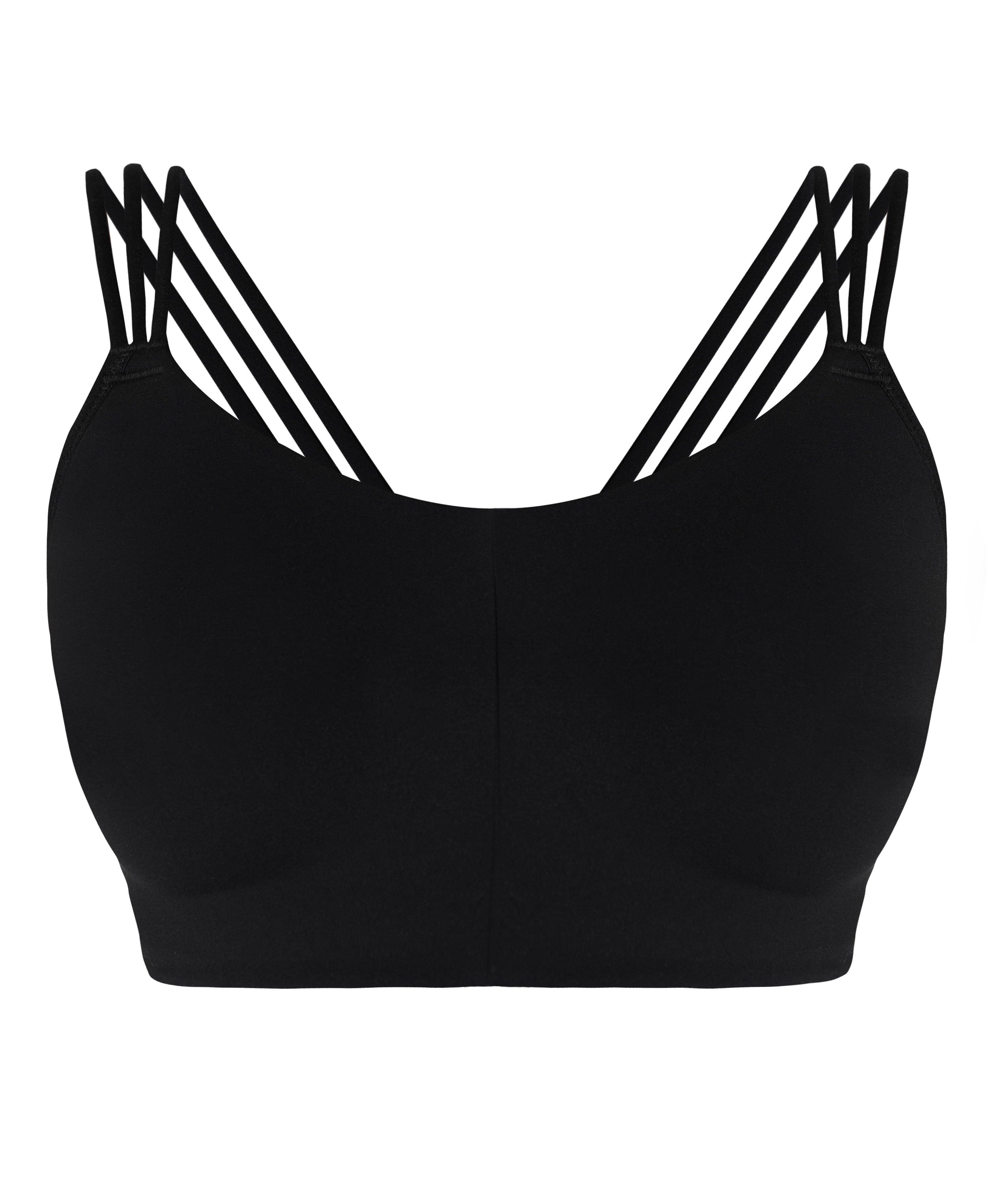 Full Coverage Padded Bras for Women Extra-Elastic Breathable Sports  Underwear Yoga Front Closure Women Trim Lace Bra The Bra Black :  : Fashion