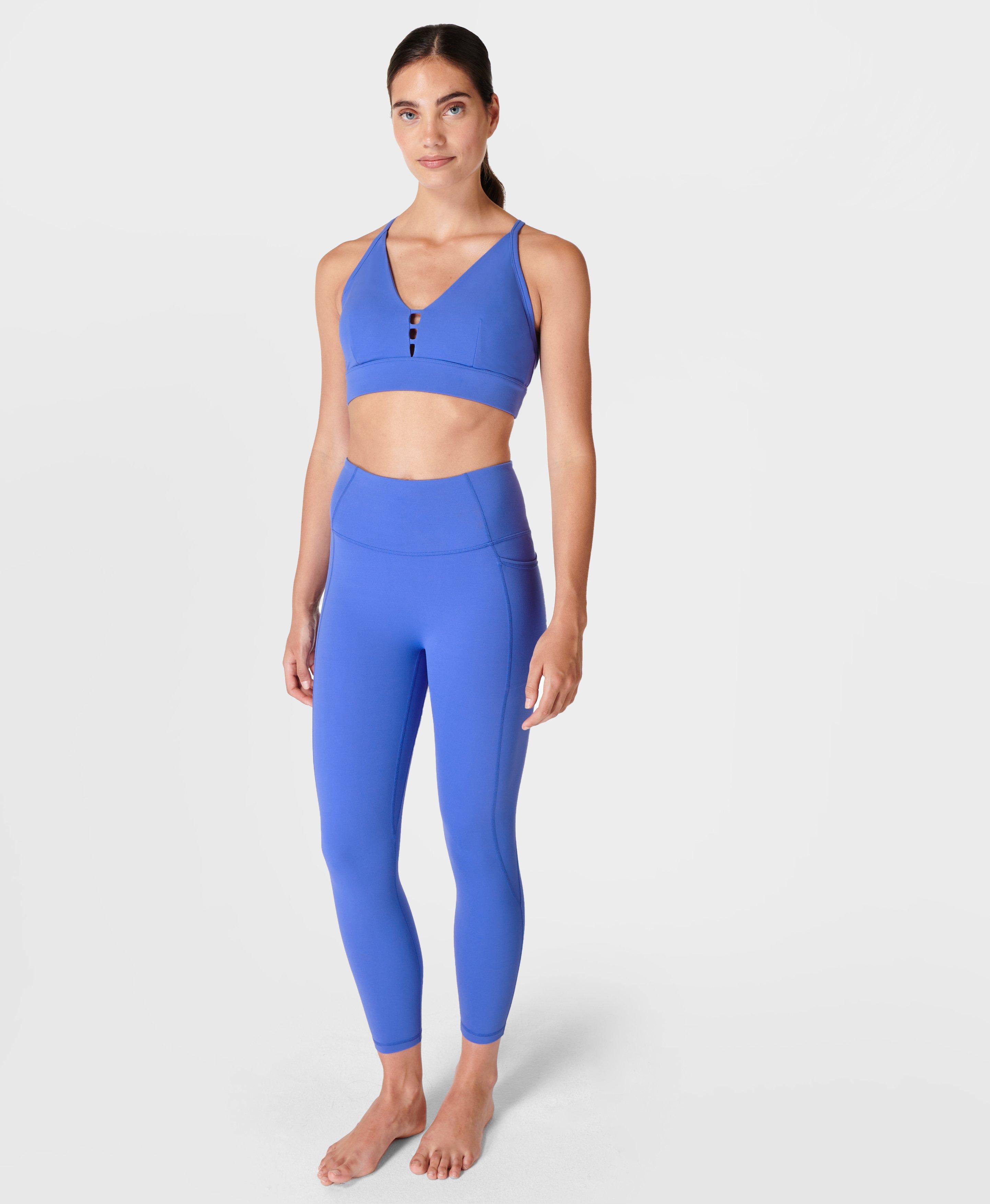 Super Soft Strappy Back Bra Color Theory - Calm Blue, Women's Sports Bras
