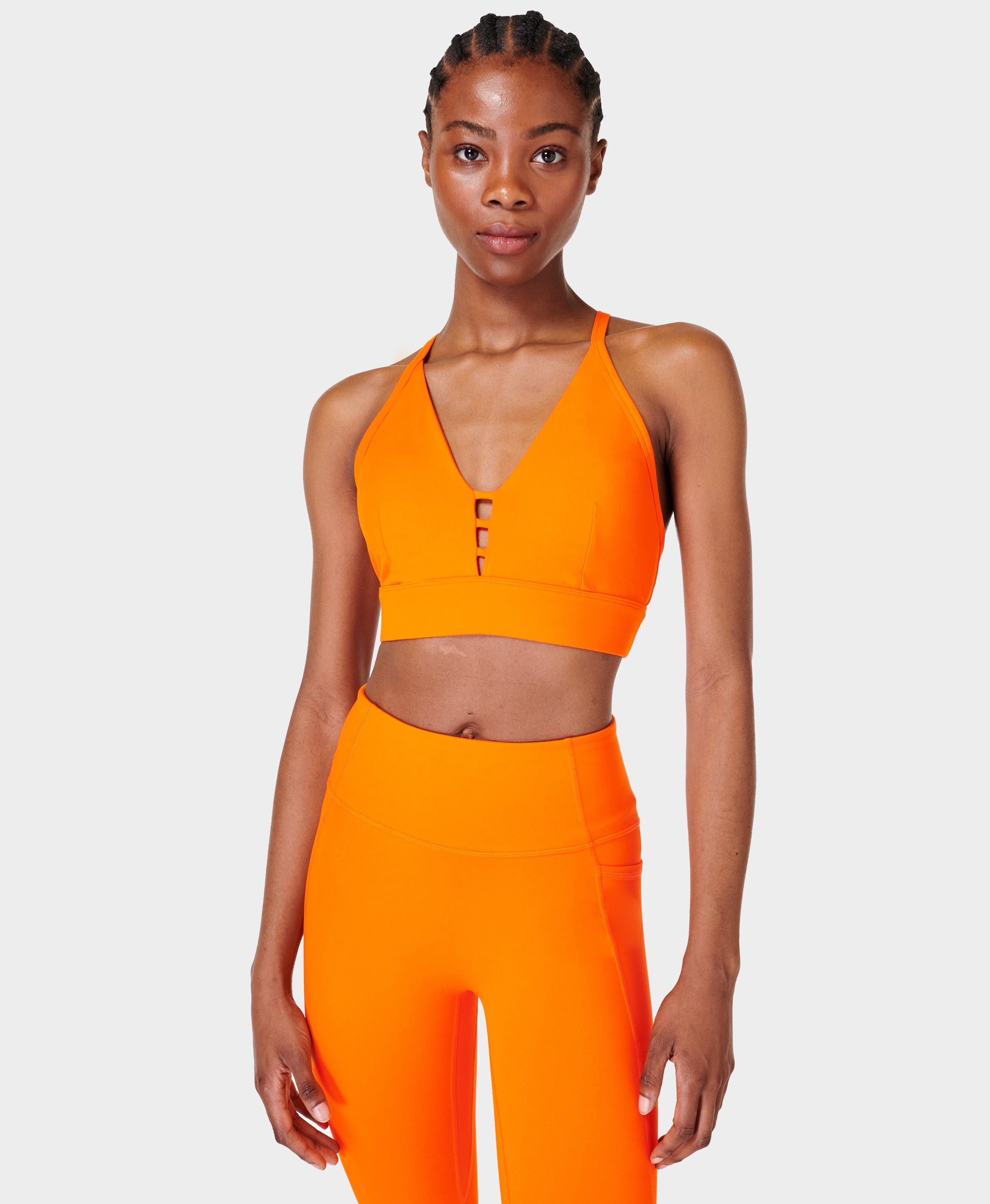 Super Soft Strappy Back Bra Colour Theory - Lively Orange