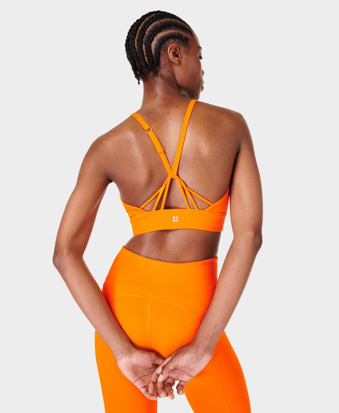 Super Soft Strappy Back Bra Colour Theory - Lively Orange