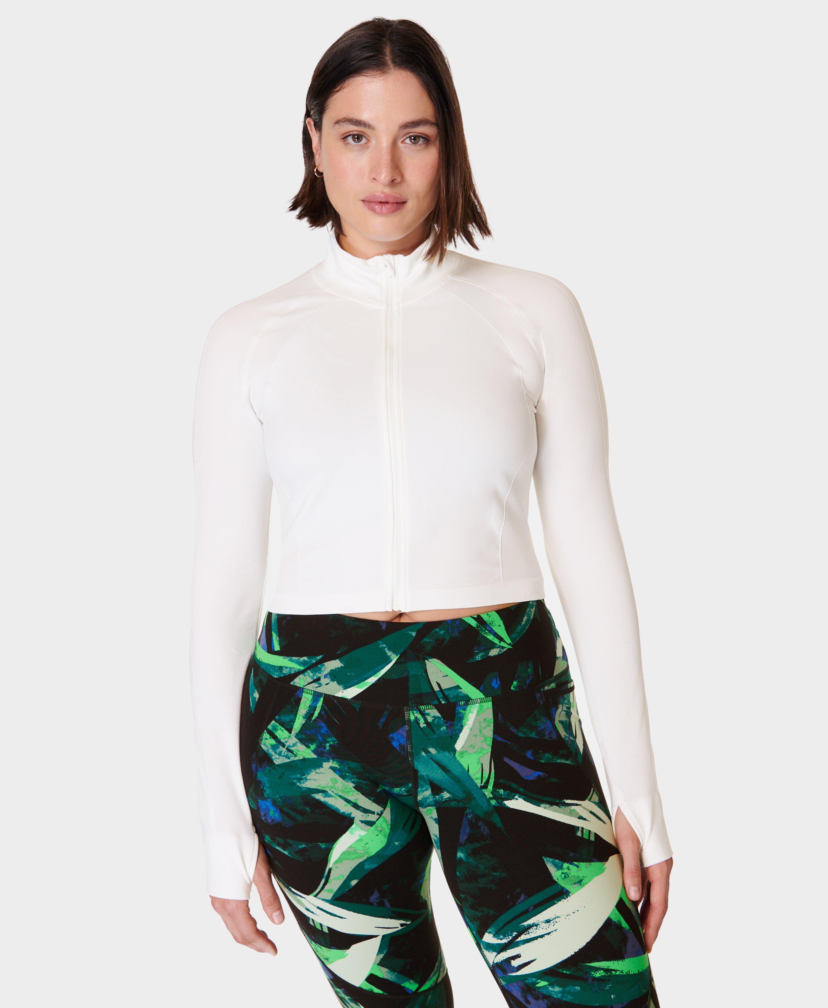 Sweaty Betty Cropped shirt ATHLETE in white