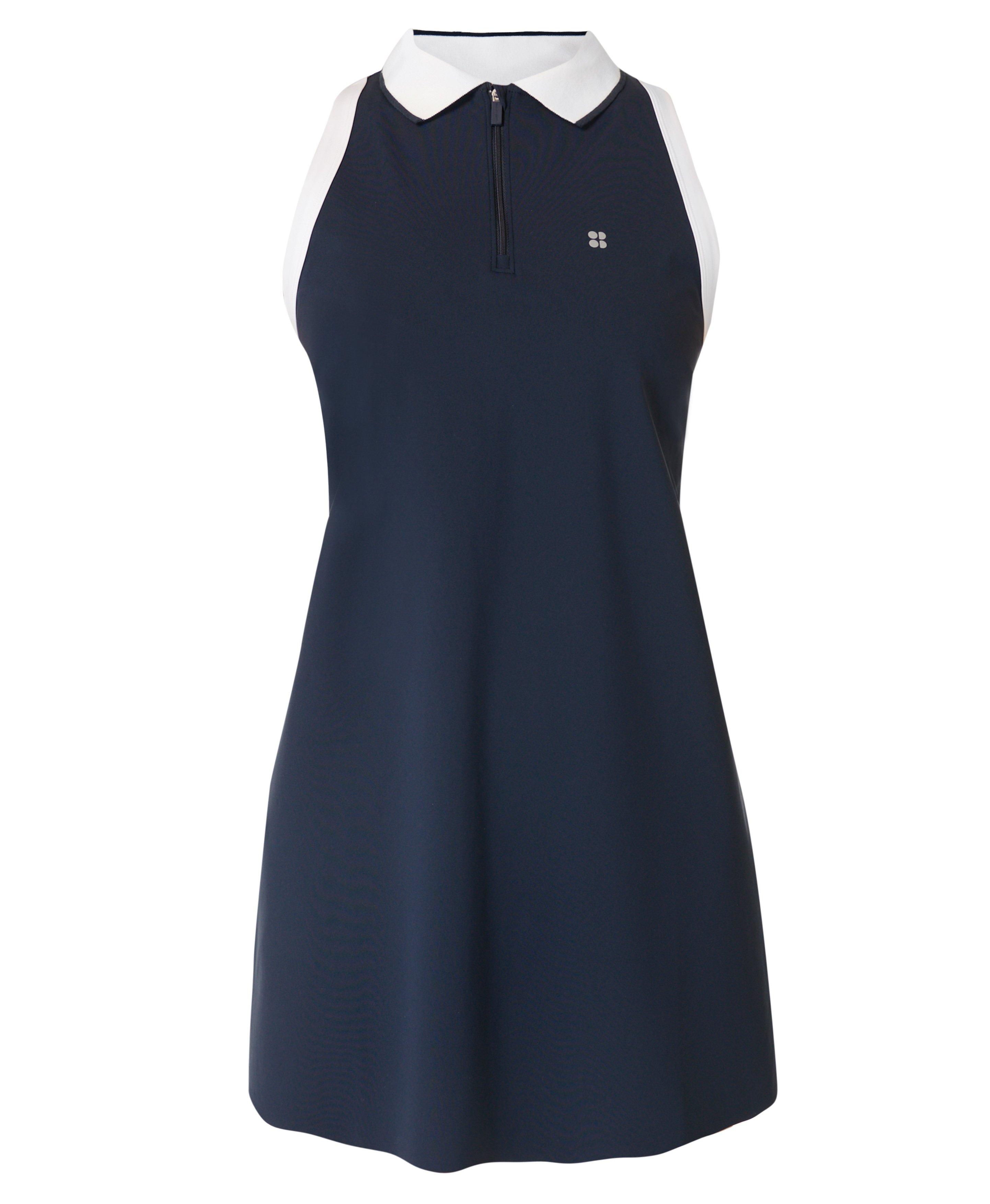 Power Match Point Pleat Tennis Dress Navy Blue Women s Dresses and Jumpsuits Sweaty Betty
