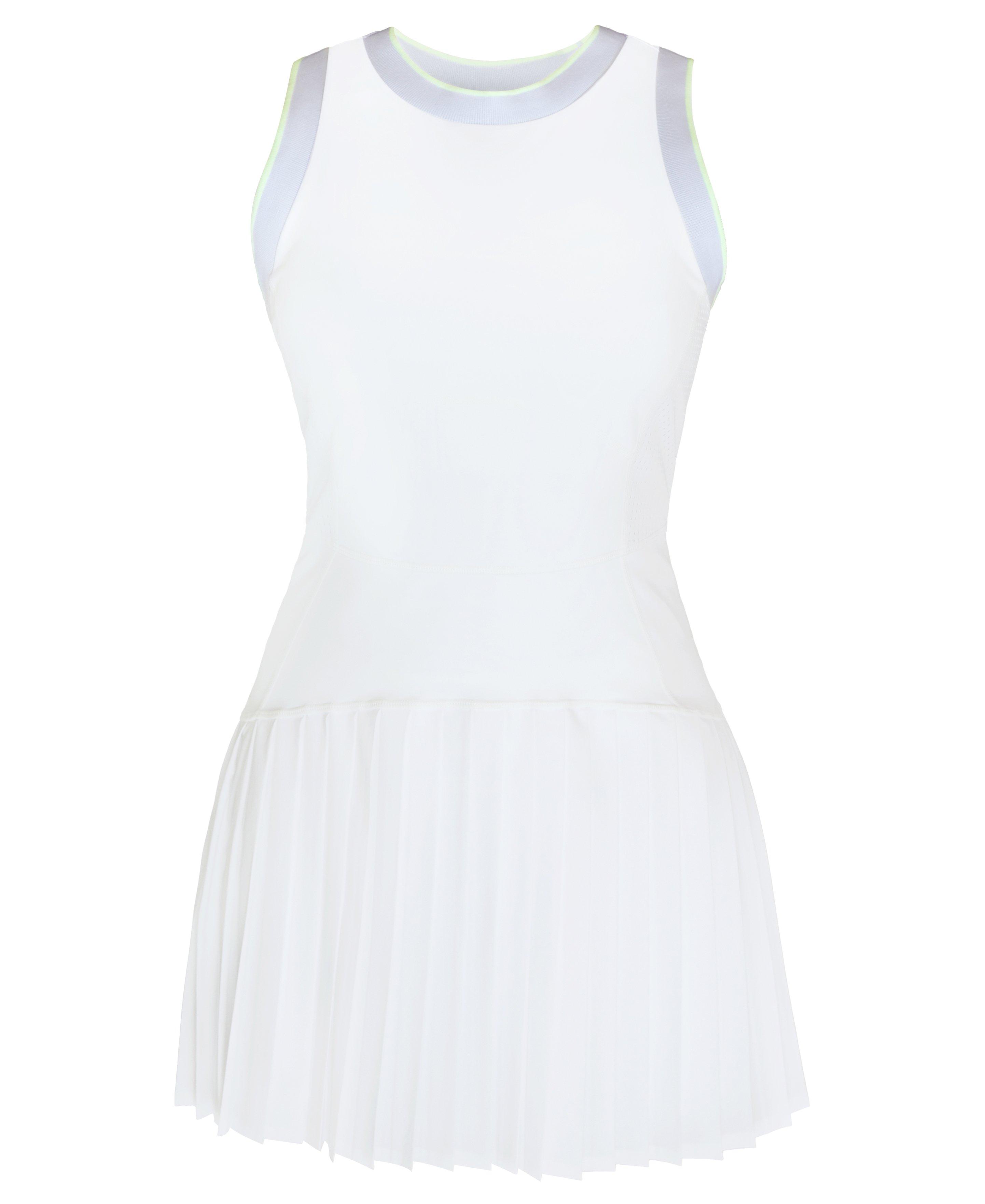 Power Ace Mix Pleat Tennis Dress White Women s Dresses and Jumpsuits Sweaty Betty