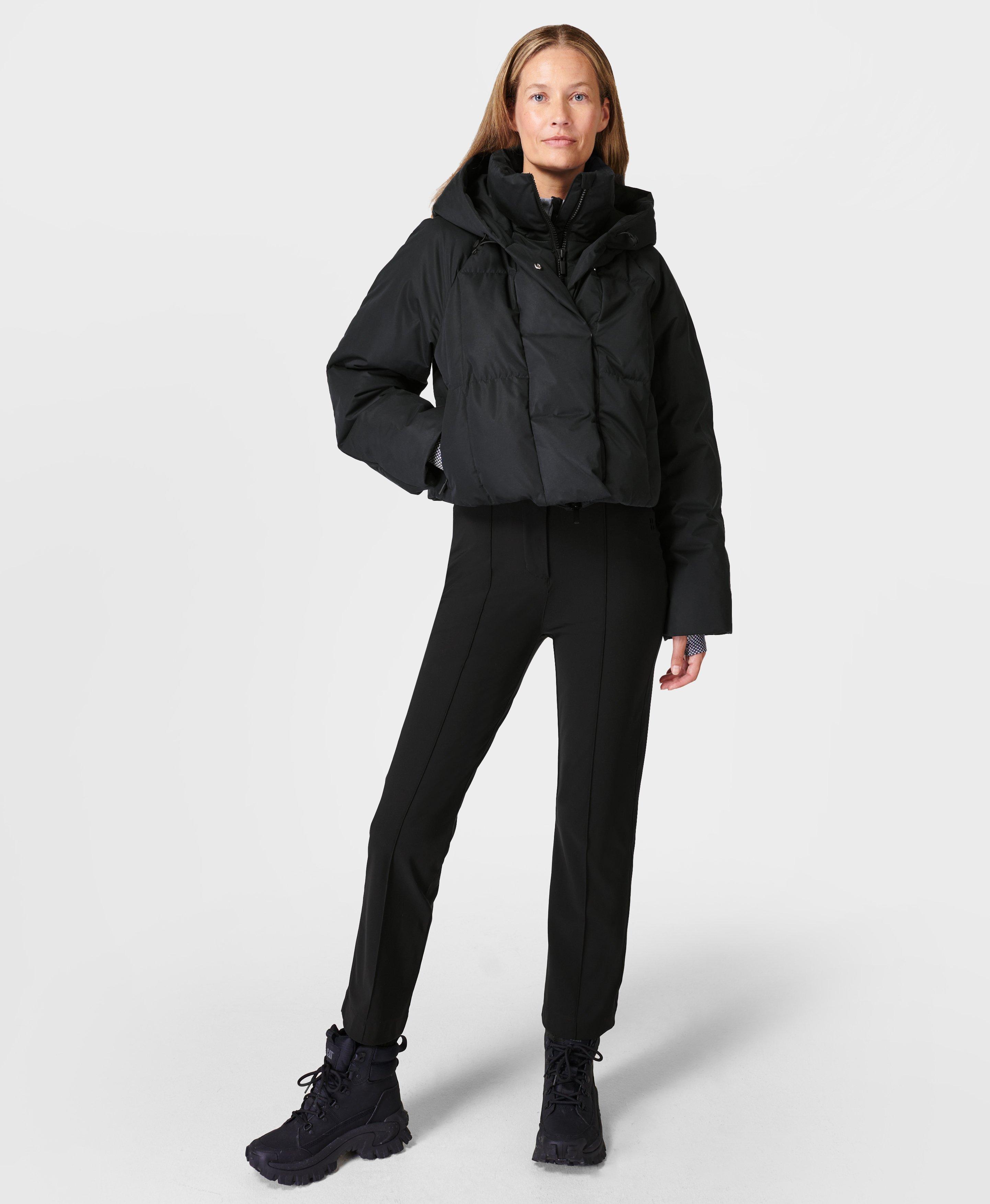 Black puffer cheap winter jacket