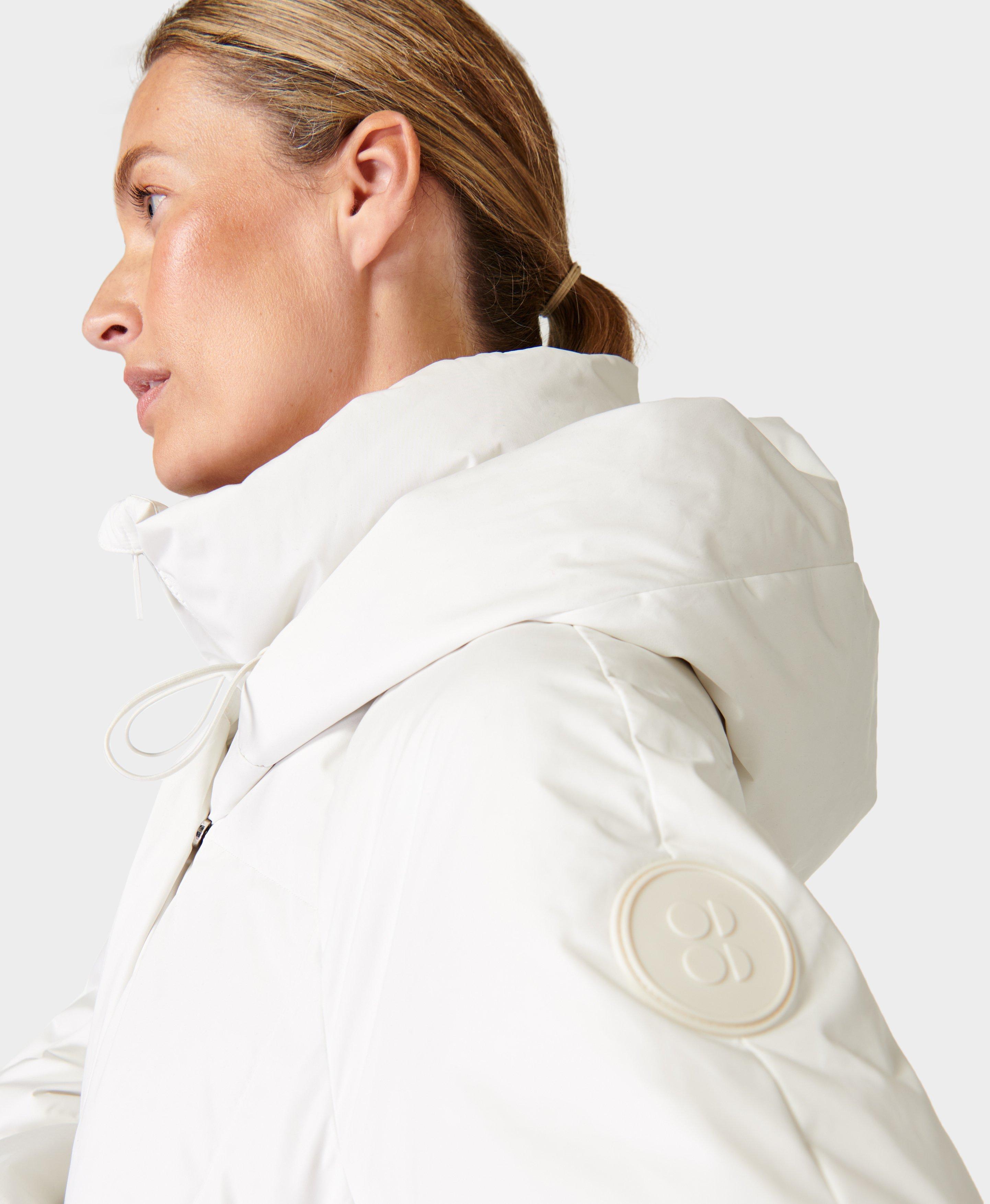 White puffer 2025 ski jacket