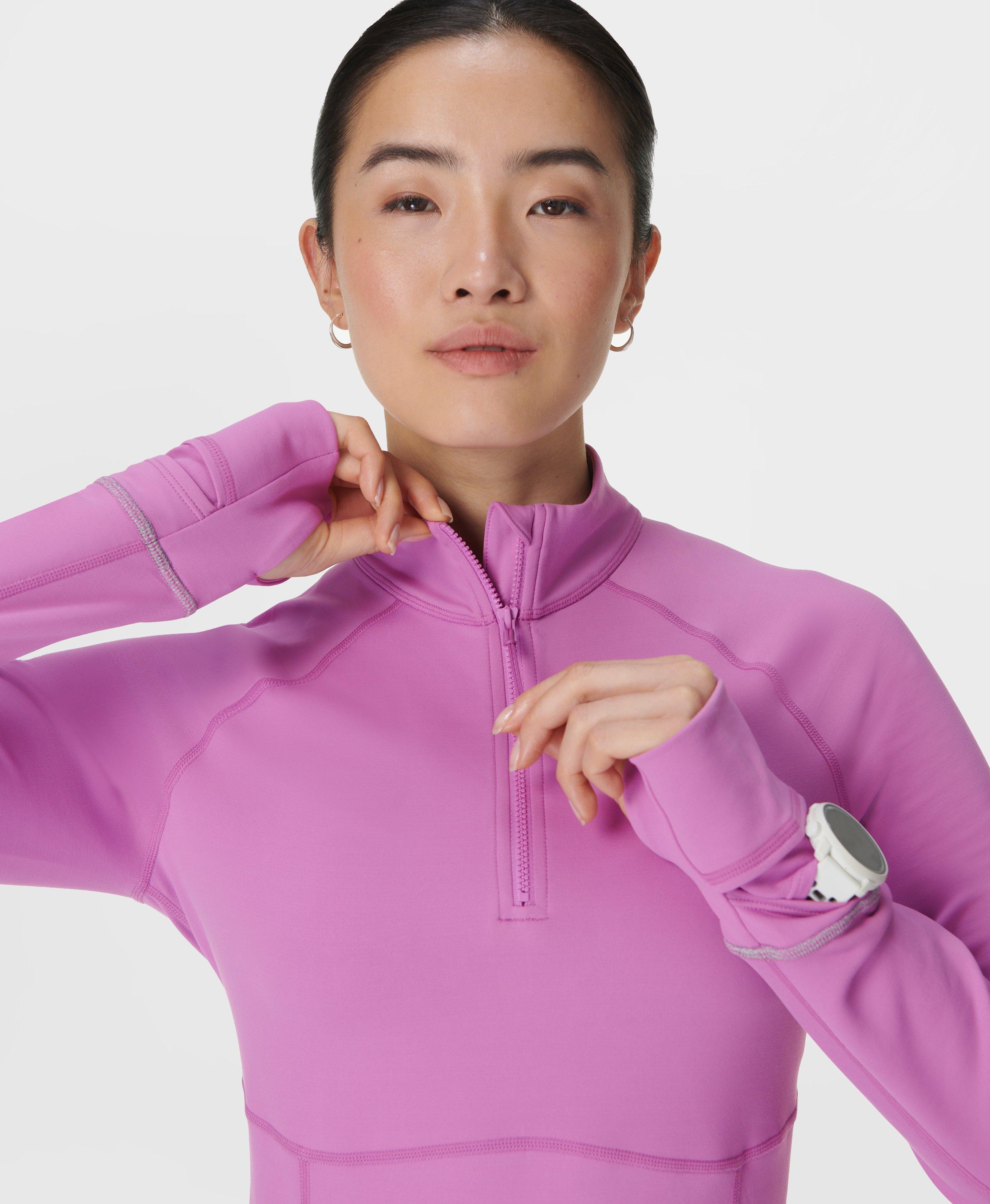 Sweaty Betty Pro Run Half Zip, Pink, Women's M