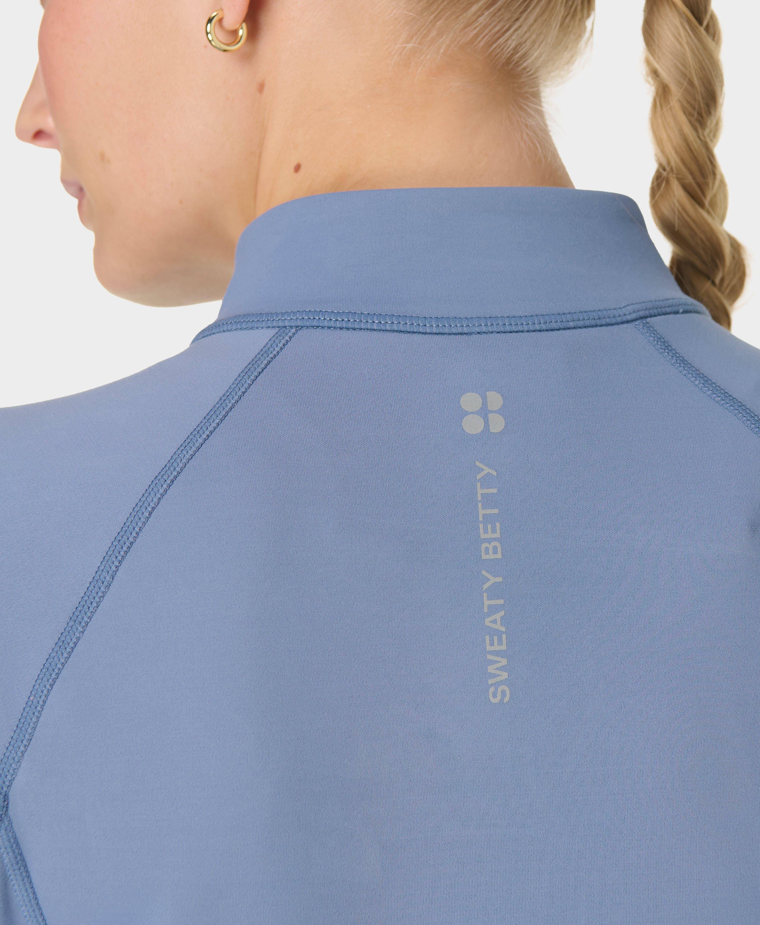 Pro Run Half Zip - Luxe Blue | Women's Sweaters + Hoodies | Sweaty