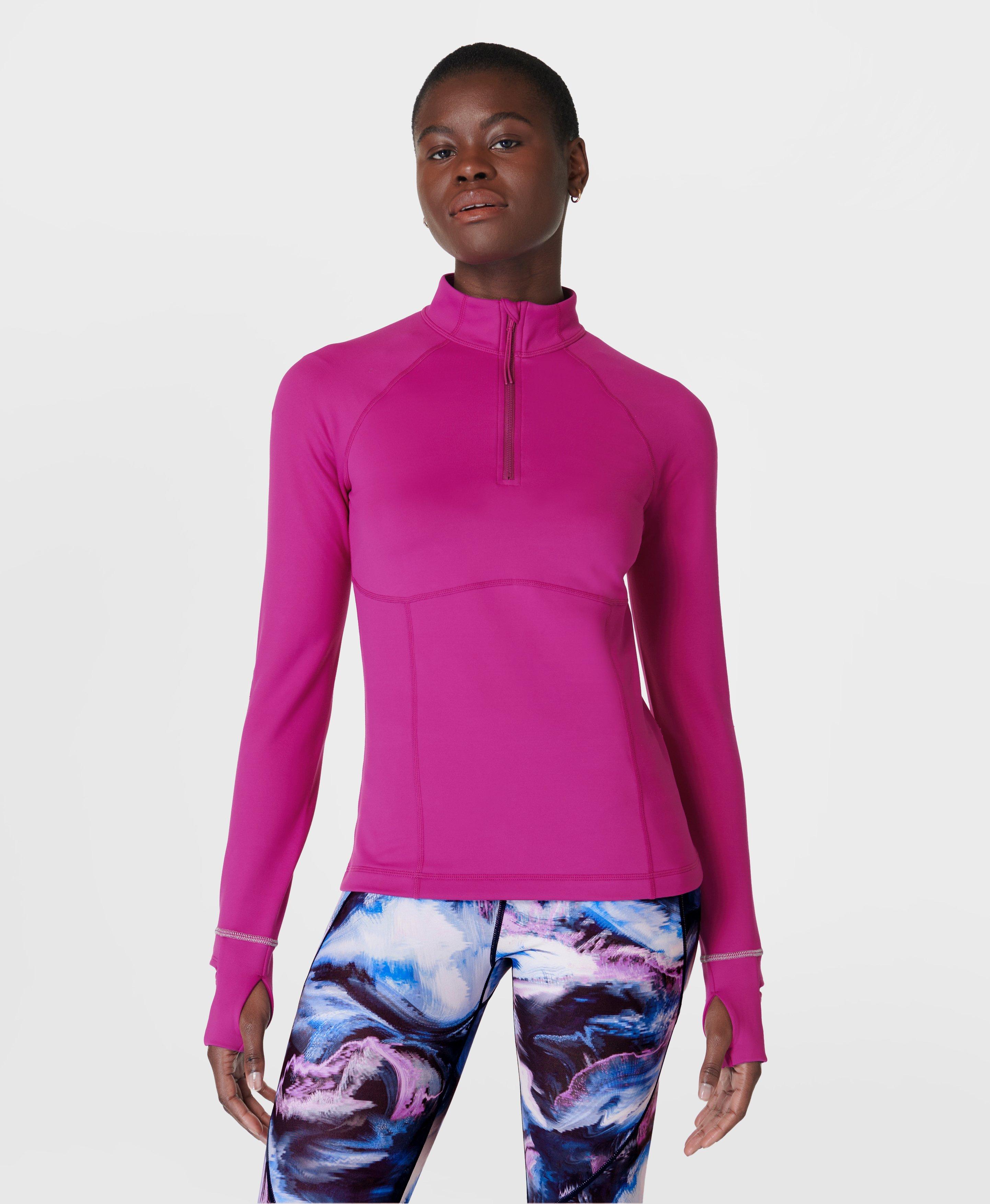 Pro Run Half Zip - Magenta Fusion Purple | Women's Sweaters +