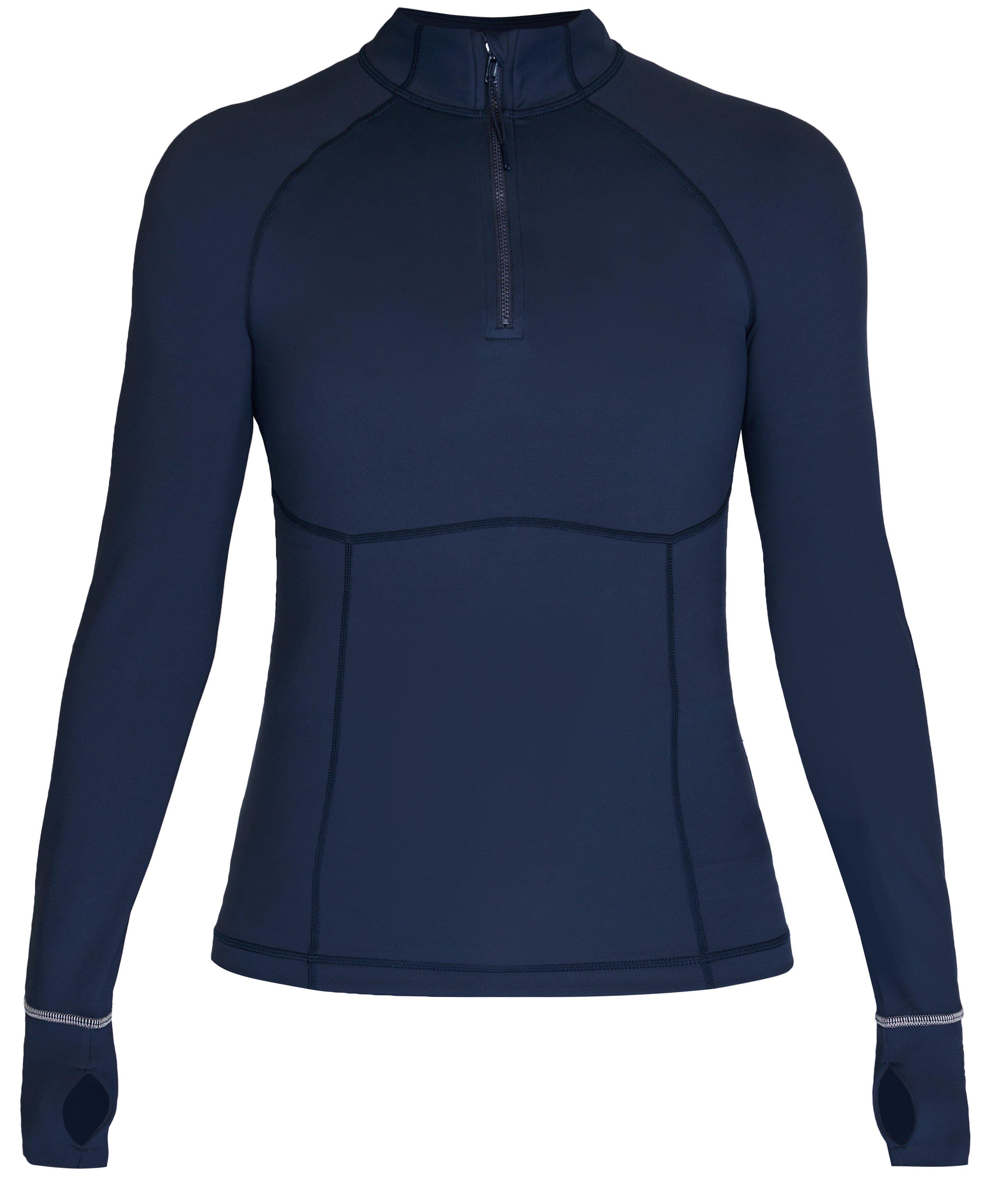 Pro Run Half Zip - Navy Blue, Women's Jumpers + Hoodies