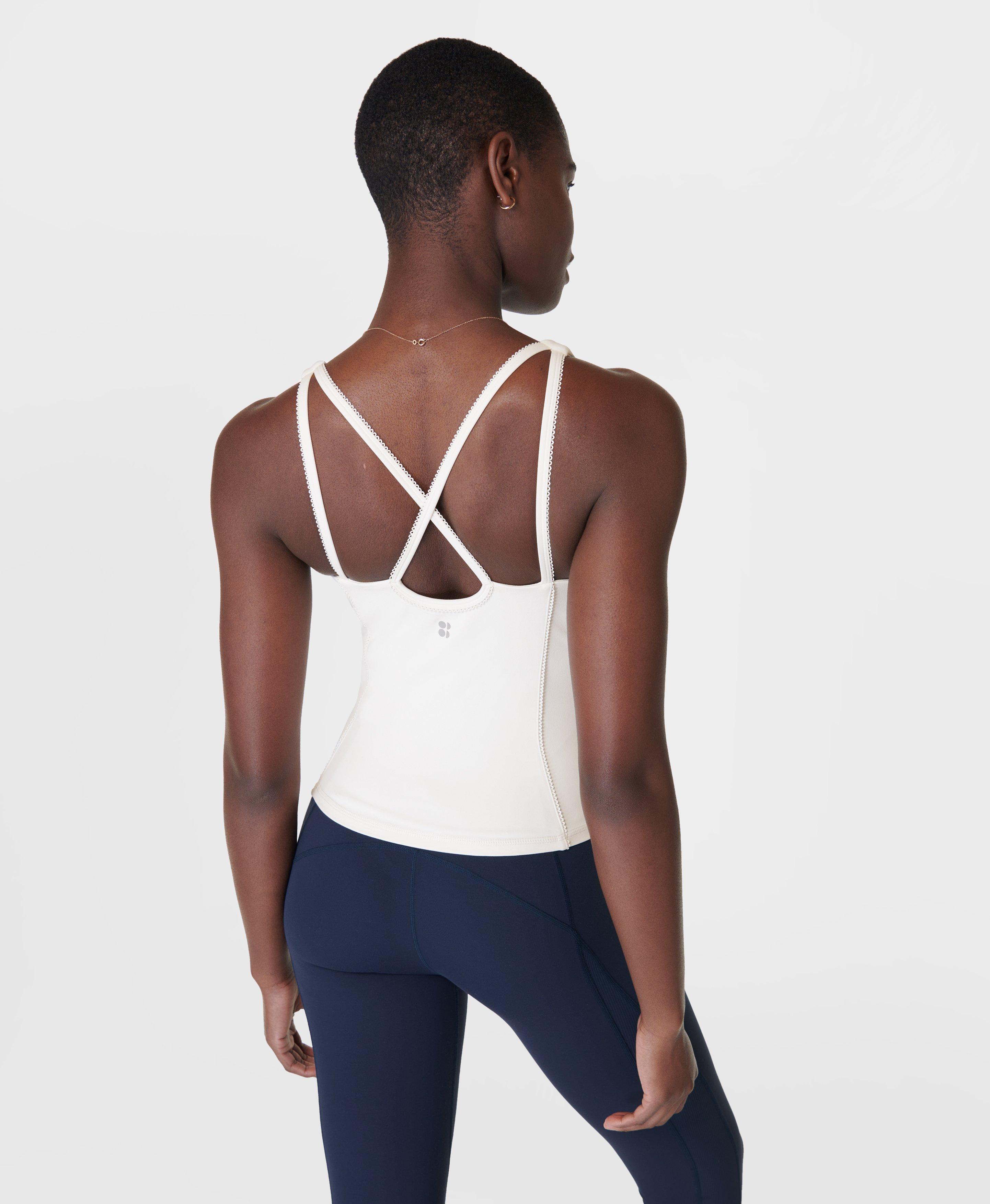 White Strappy Bralette Women's