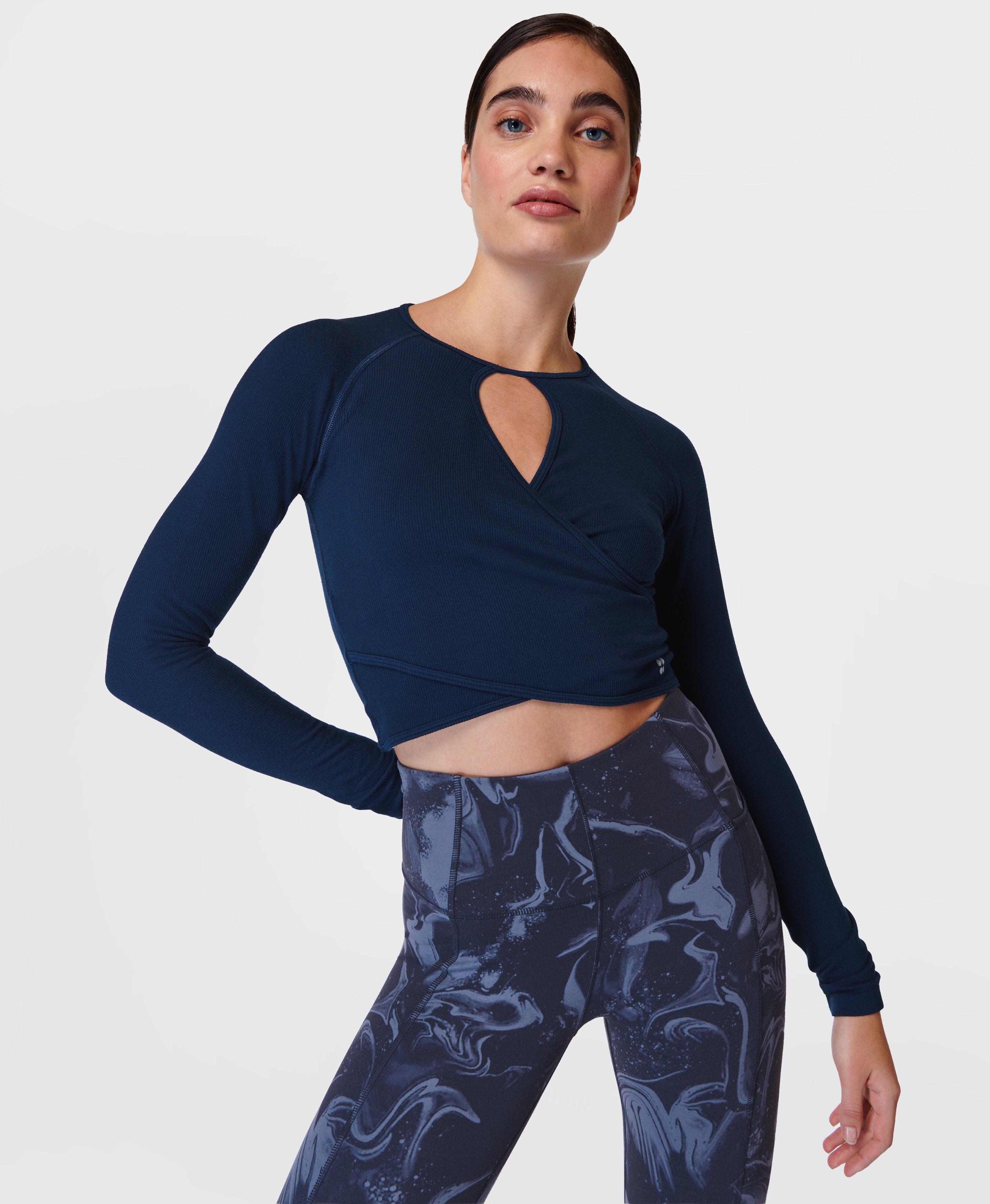 Beyond Yoga Featherweight Under Wraps Nursing Overlap Long Sleeve