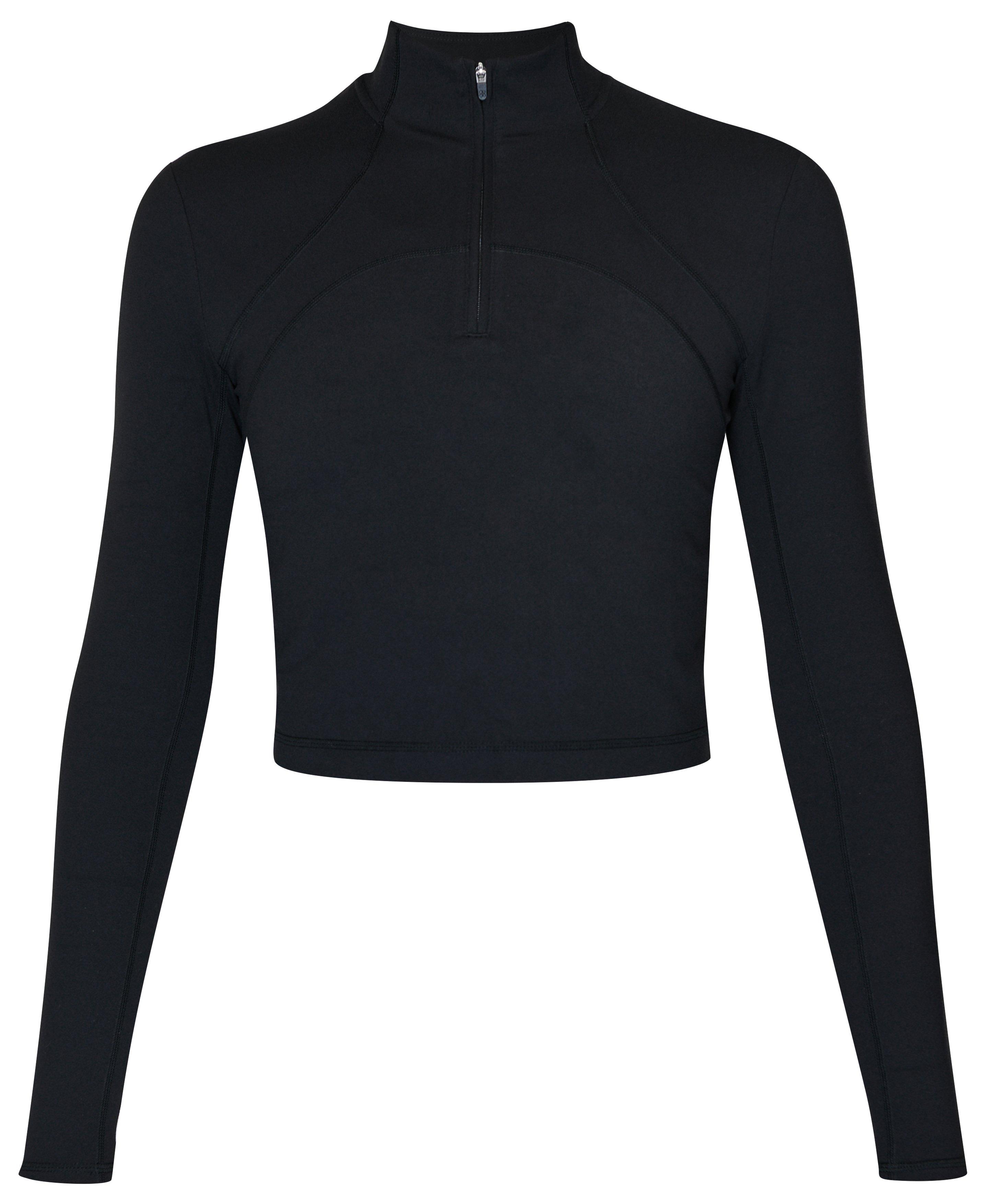 Super Soft Half Zip - Black, Women's Jumpers + Hoodies