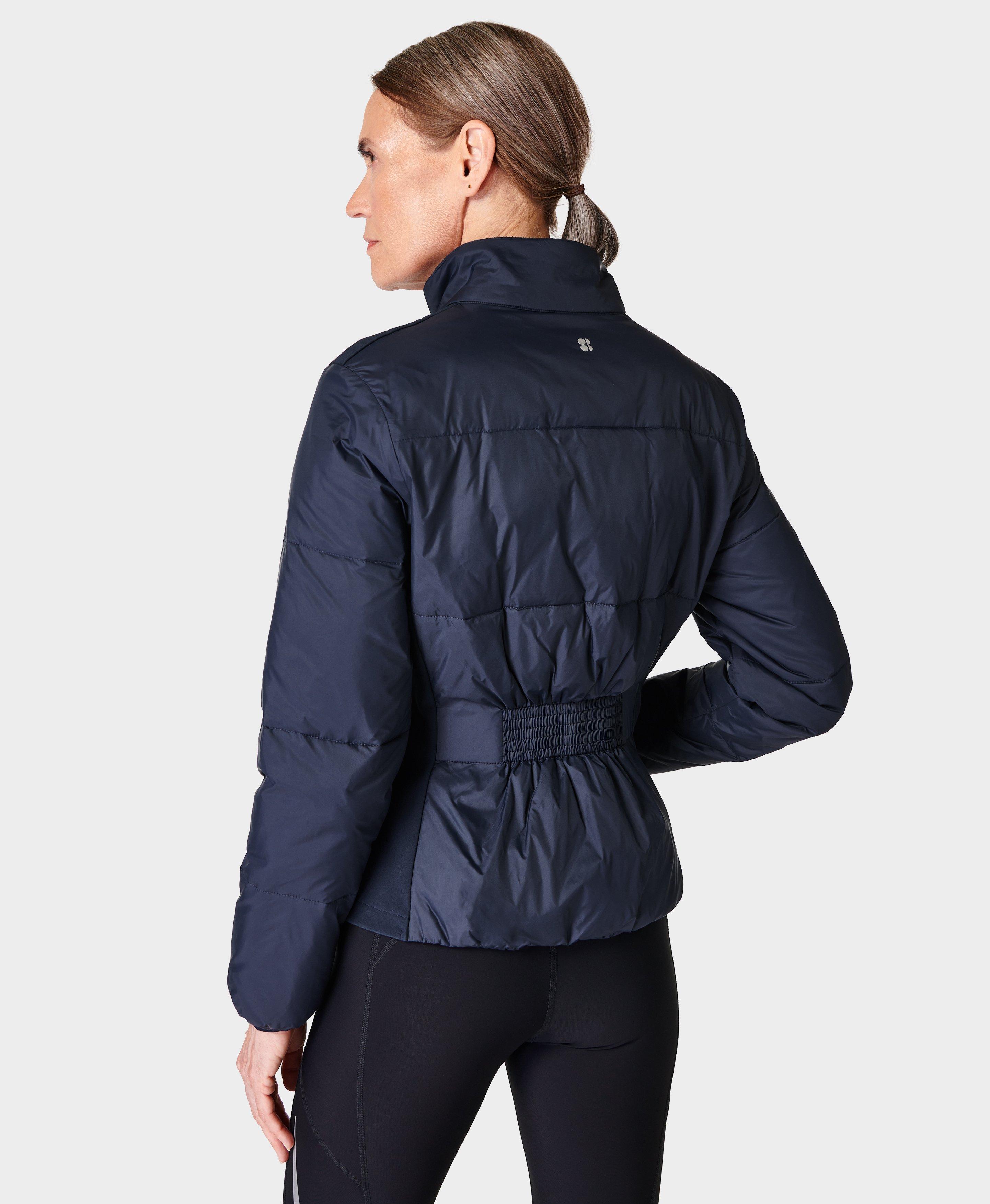 Navy running jacket best sale