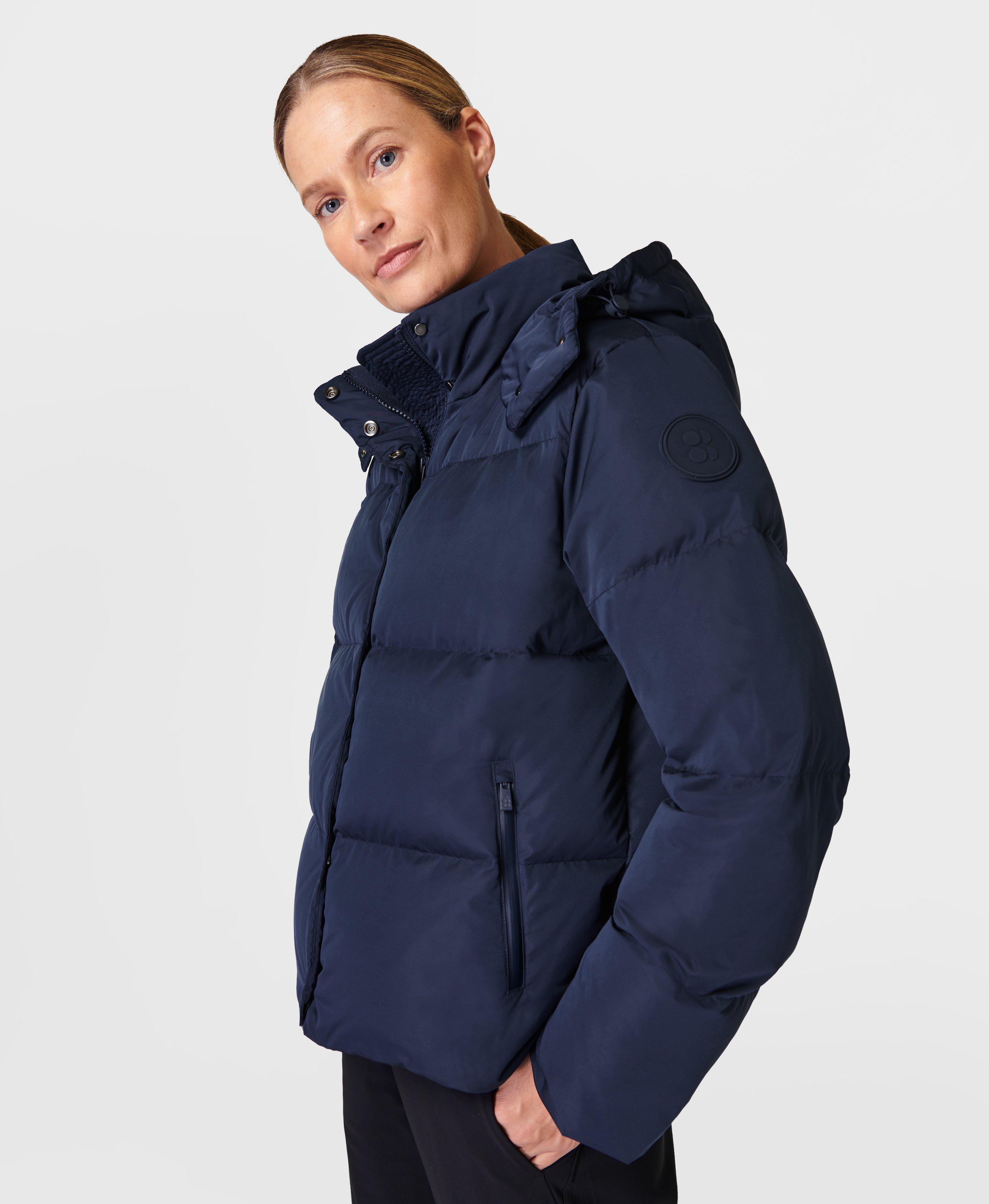 Navy blue padded hot sale jacket