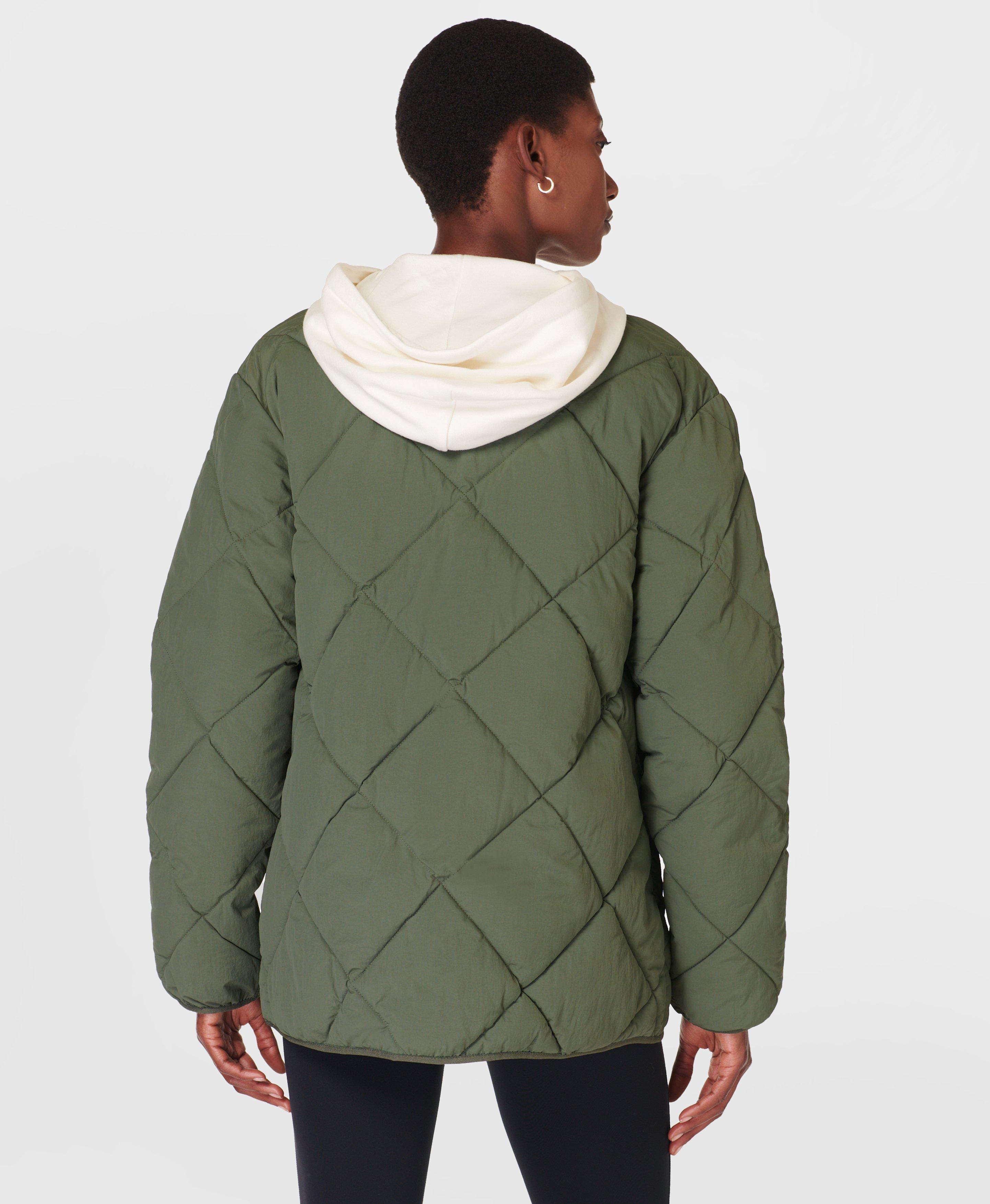 Sweaty Betty on The Move Quilted Jacket, Green, Women's M