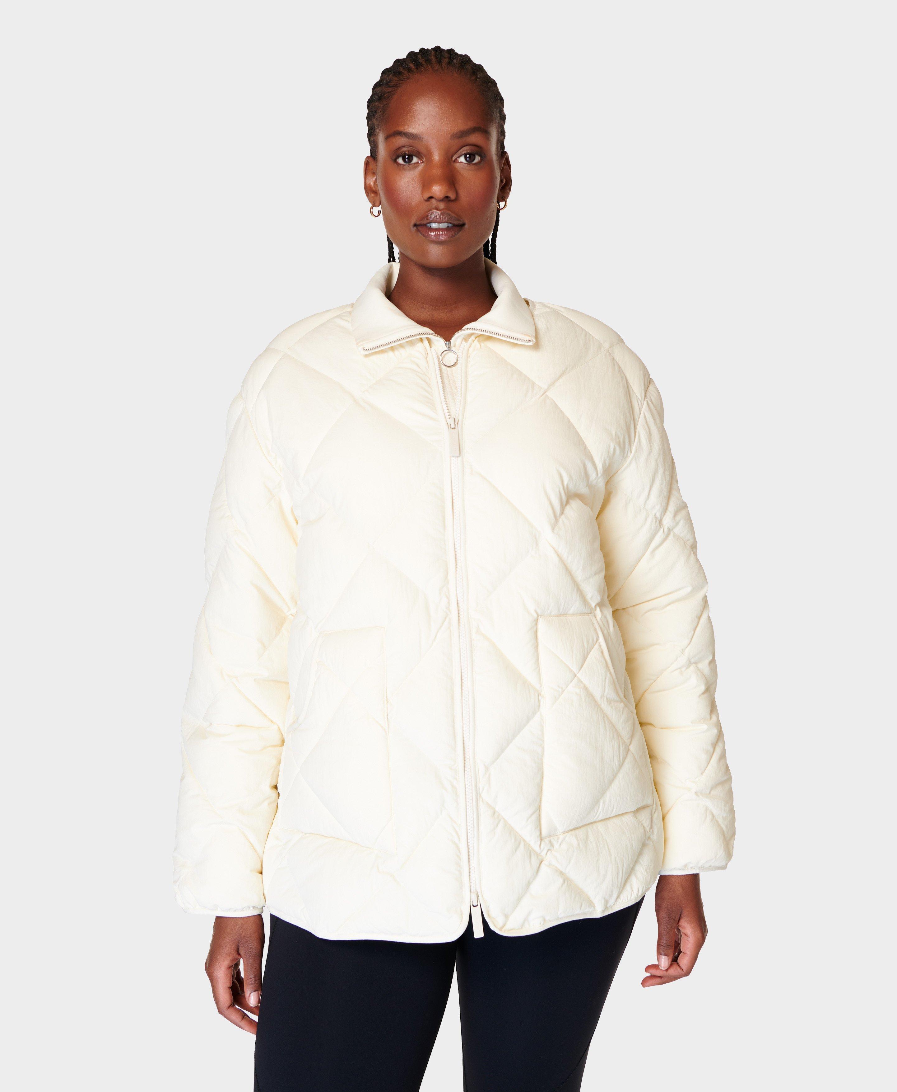 Pull and bear quilted hotsell jacket with high neck