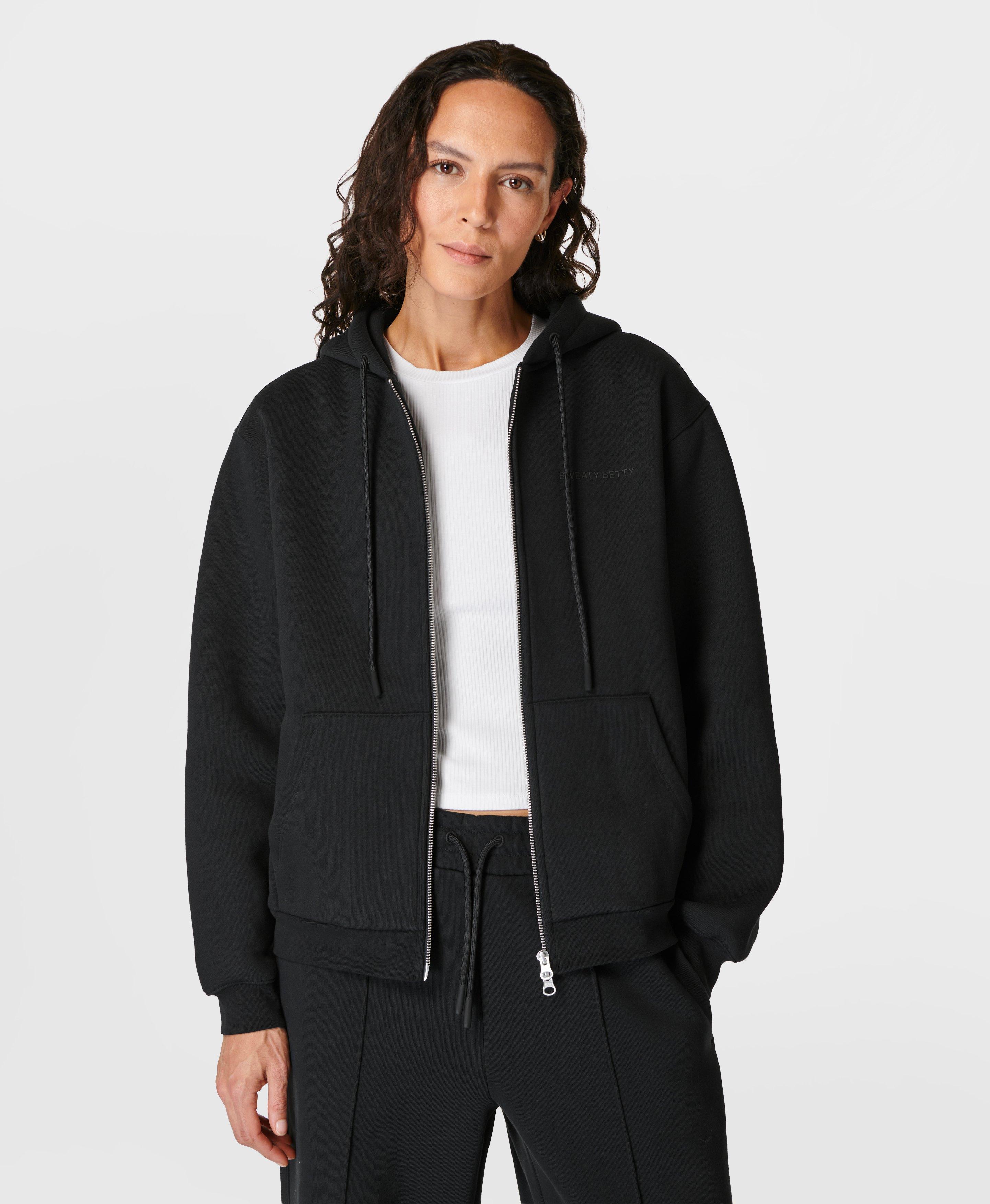 Black zip up online jackets