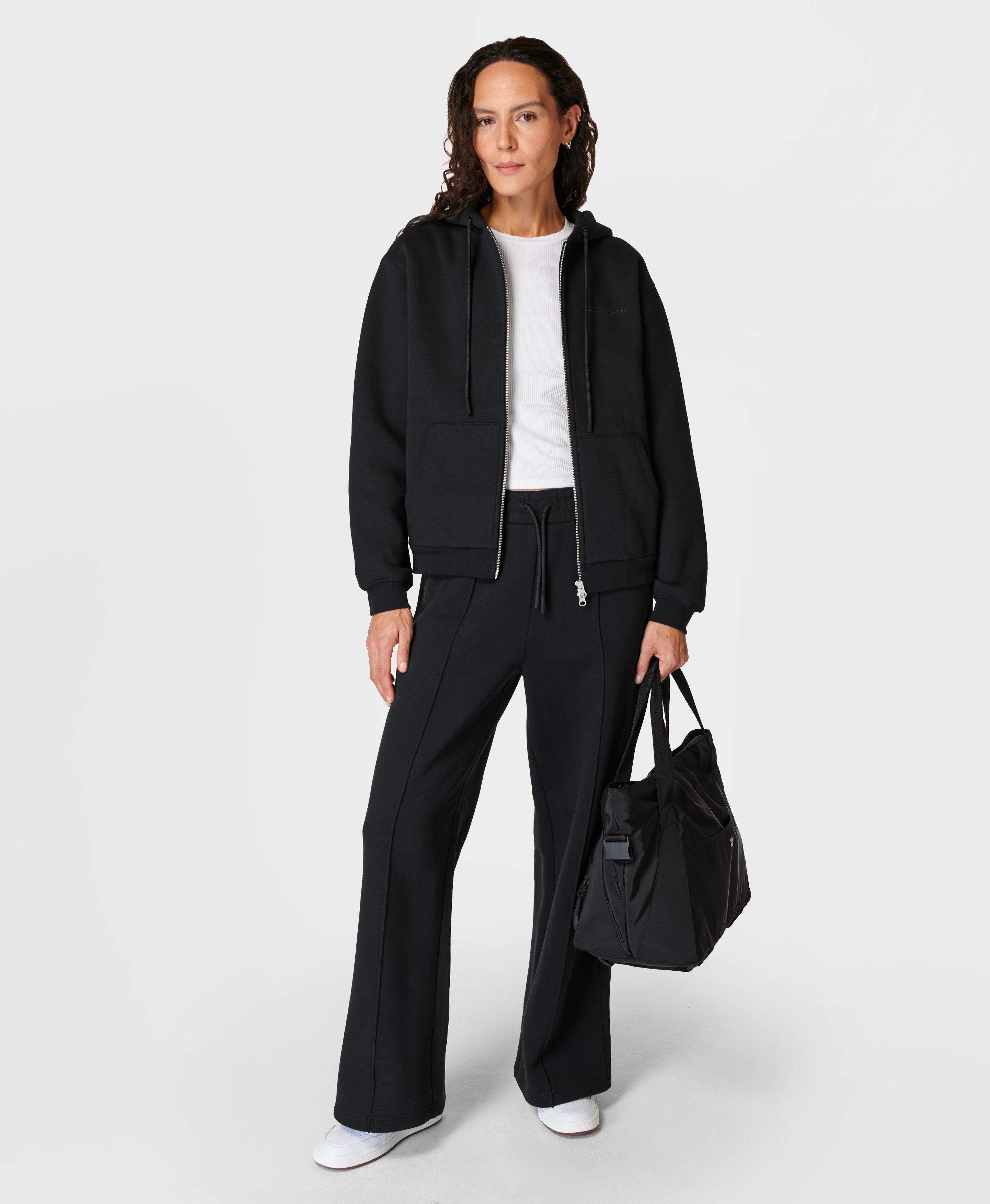 Powerhouse Zip Up Hoodie - Black, Women's Jackets + Coats