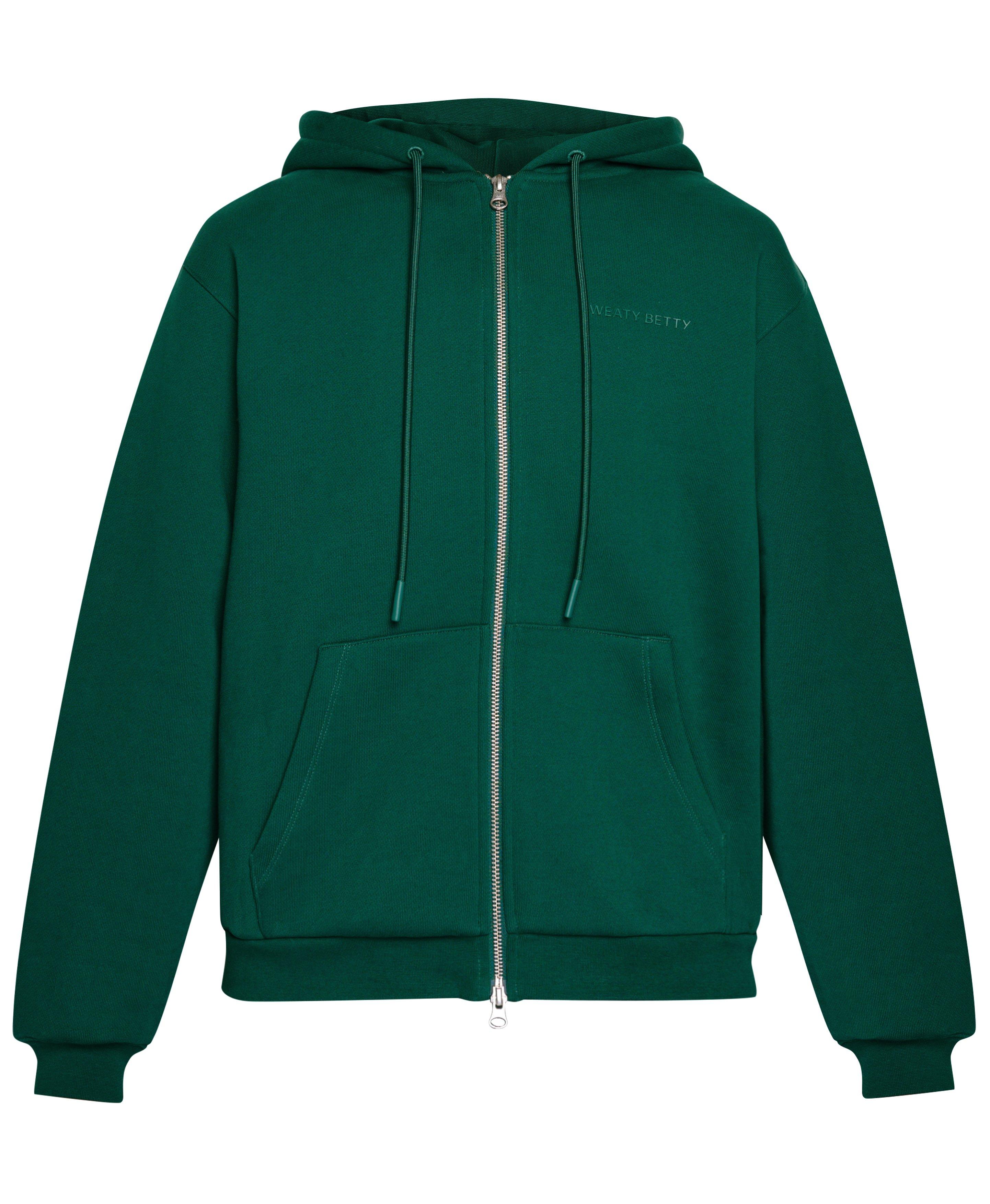 Green zip hot sale up sweatshirt