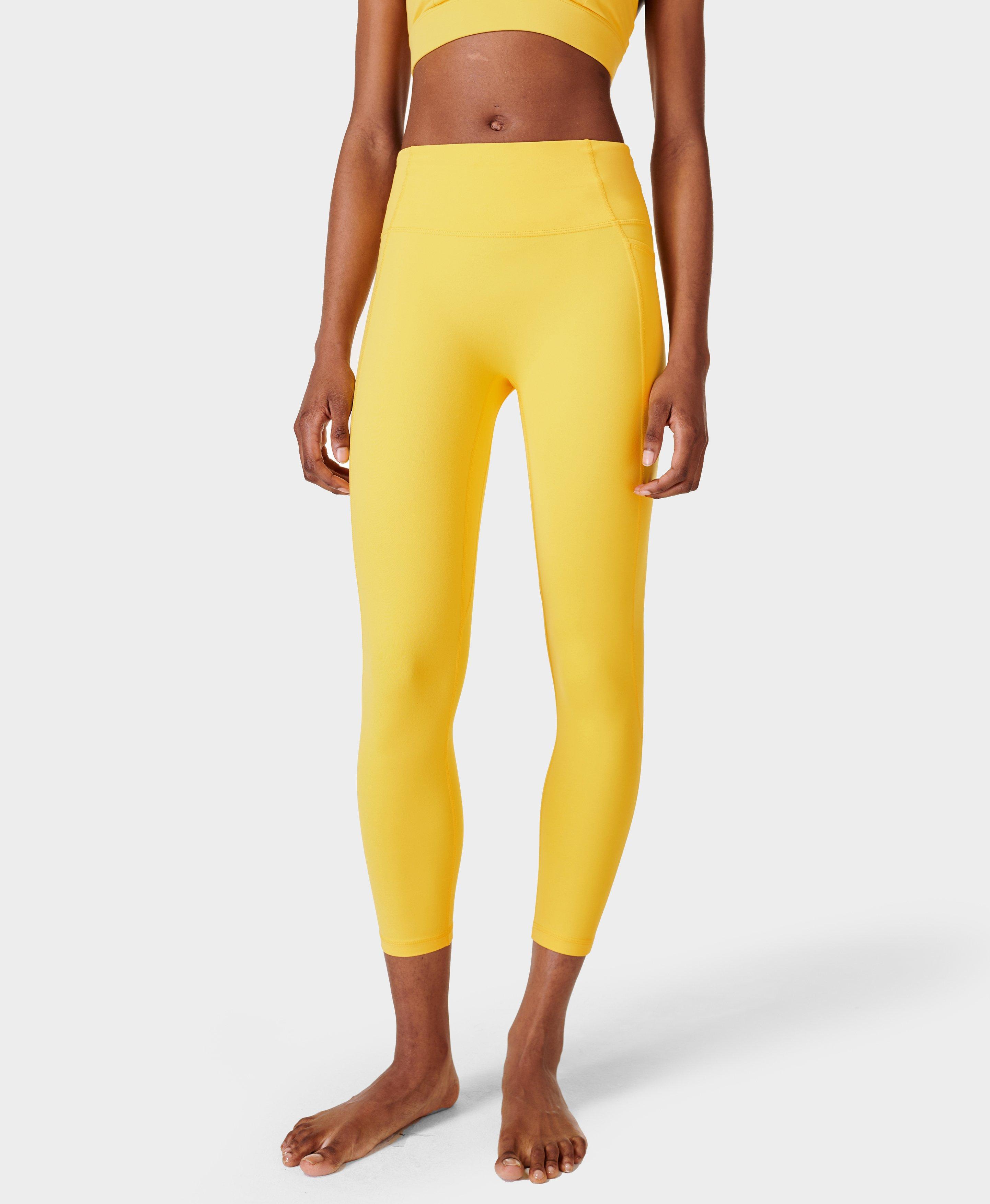 Buttery Smooth Summer Yellow Tie Dye High Waisted Leggings - Plus Size