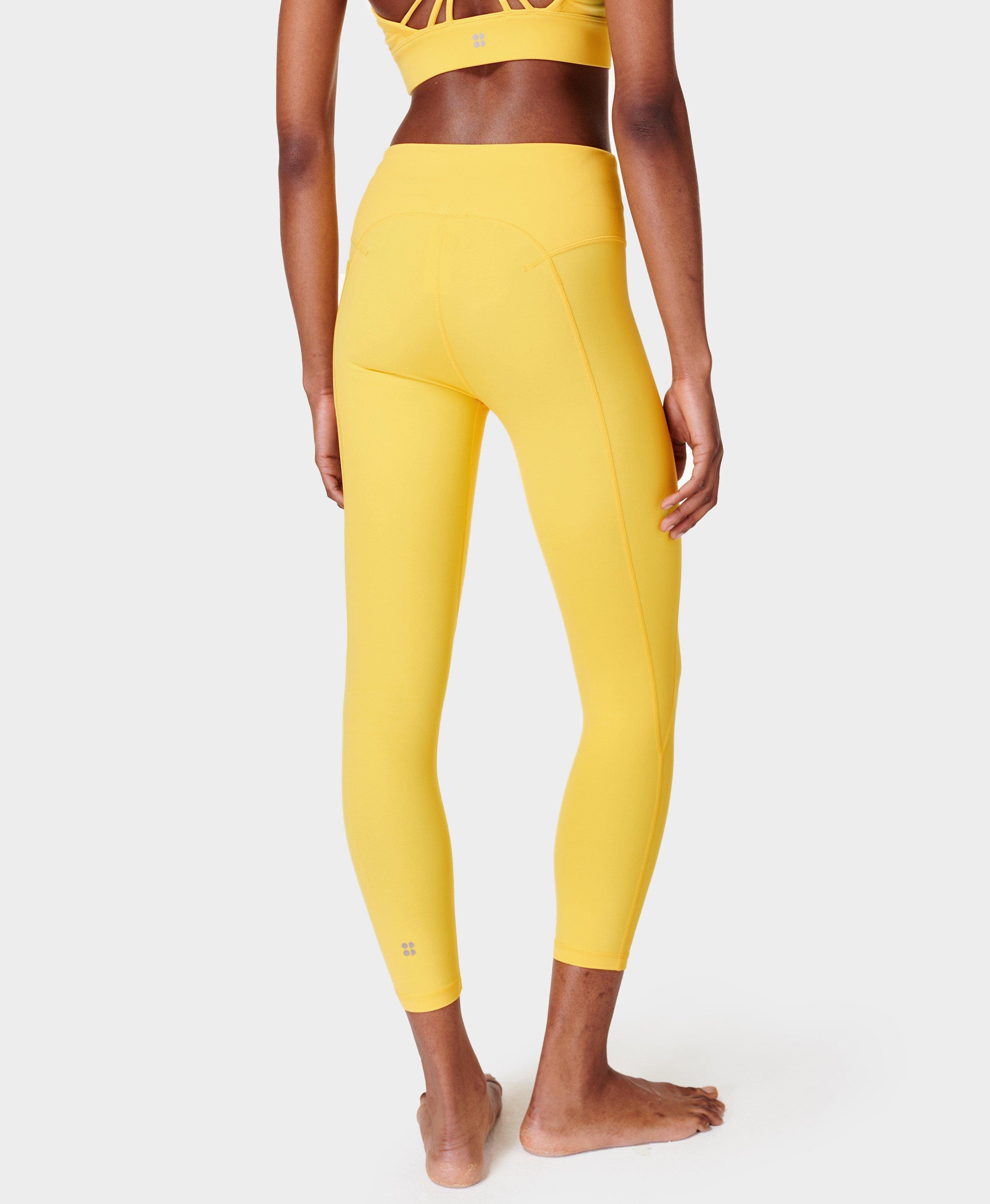Mono b Soft Sunshine Yellow Leggings - LA Trends Addict