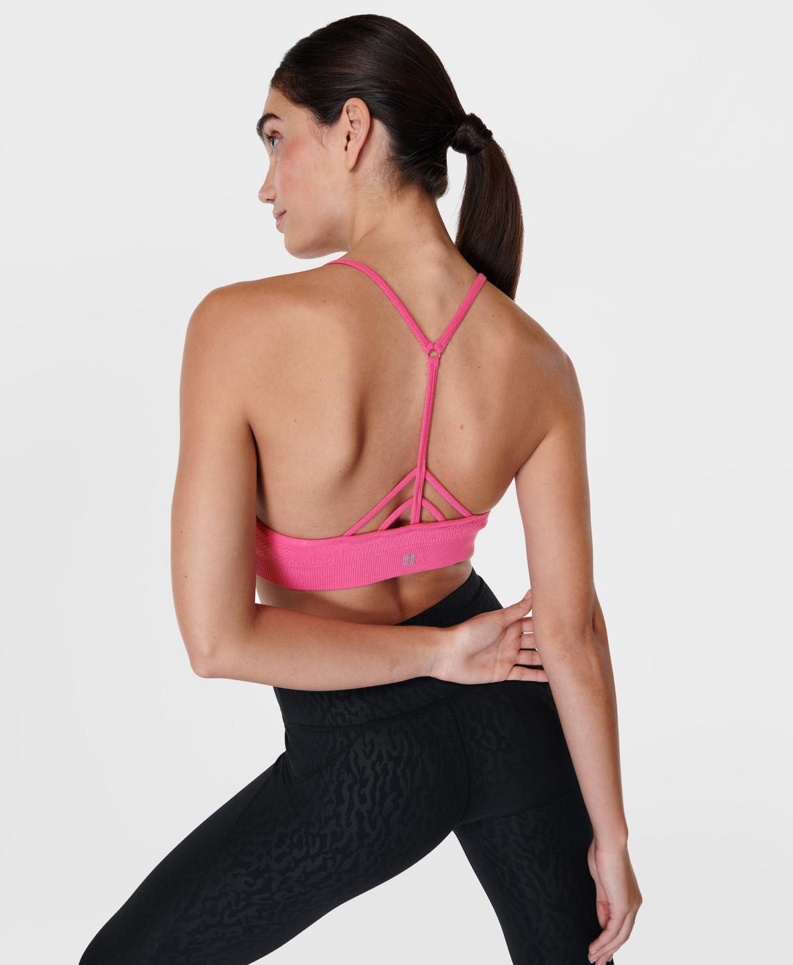 Mindful Seamless Yoga Bra - Camellia Pink, Women's Sports Bras
